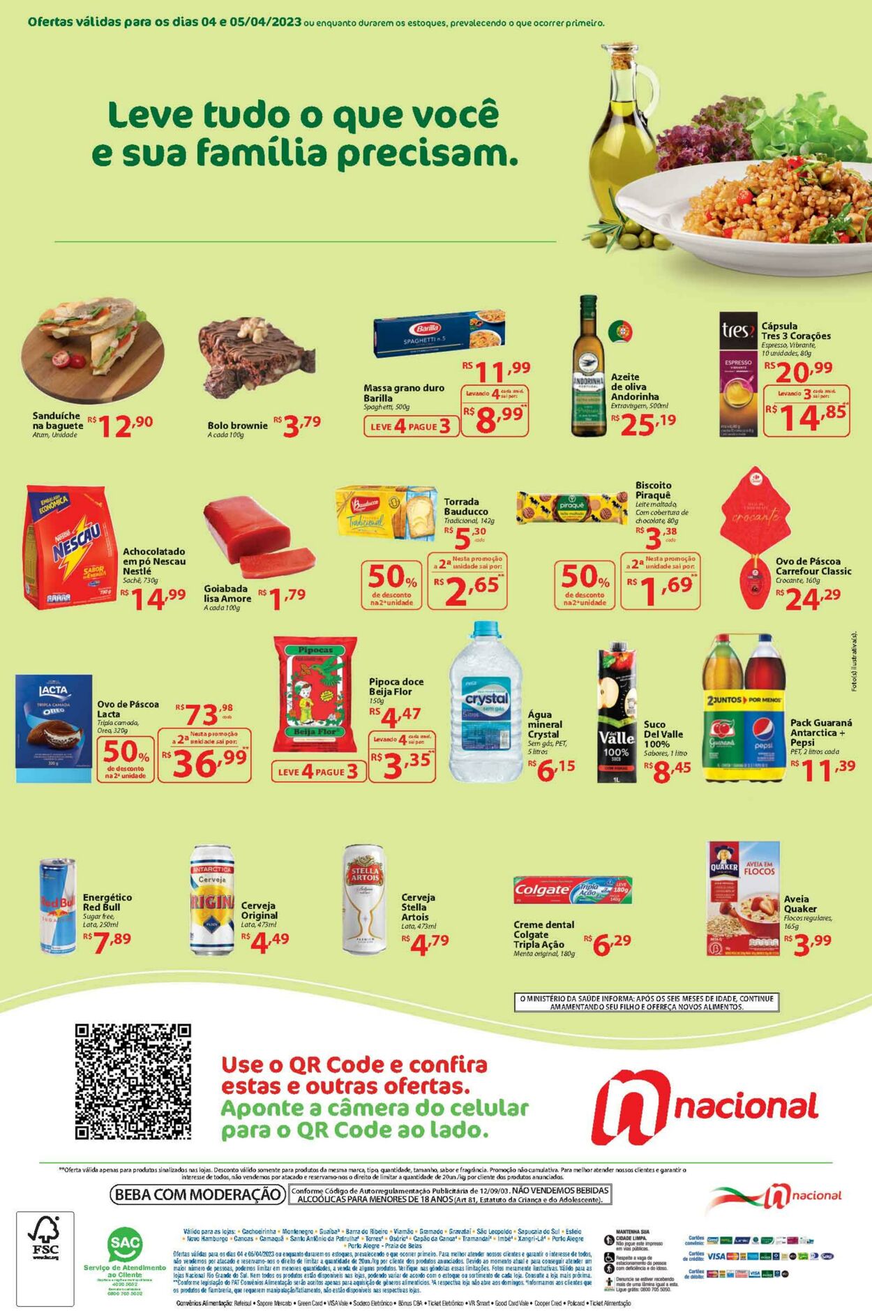 Folheto Supermercado Nacional 04.04.2023 - 05.04.2023
