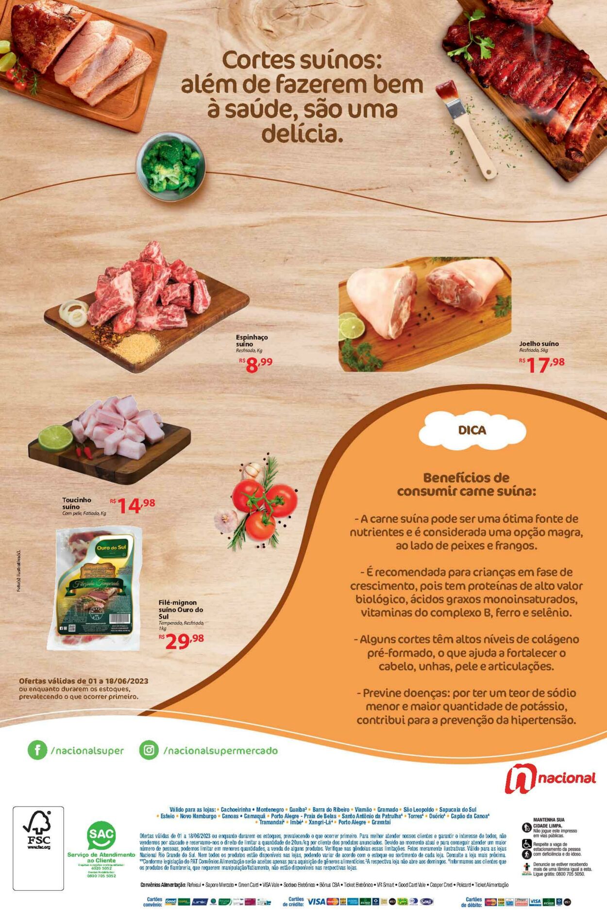 Folheto Supermercado Nacional 01.06.2023 - 18.06.2023