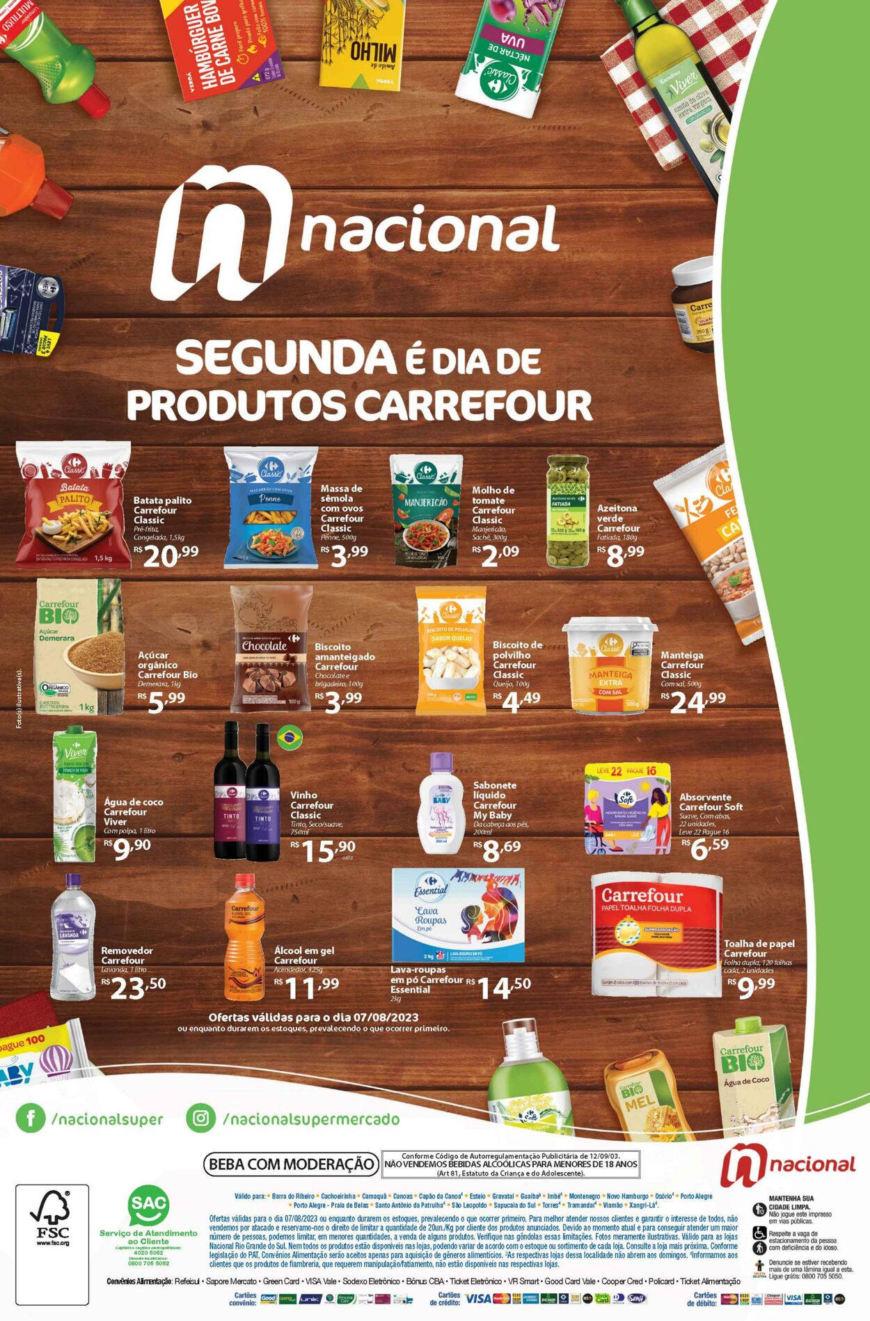 Folheto Supermercado Nacional 07.08.2023 - 07.08.2023