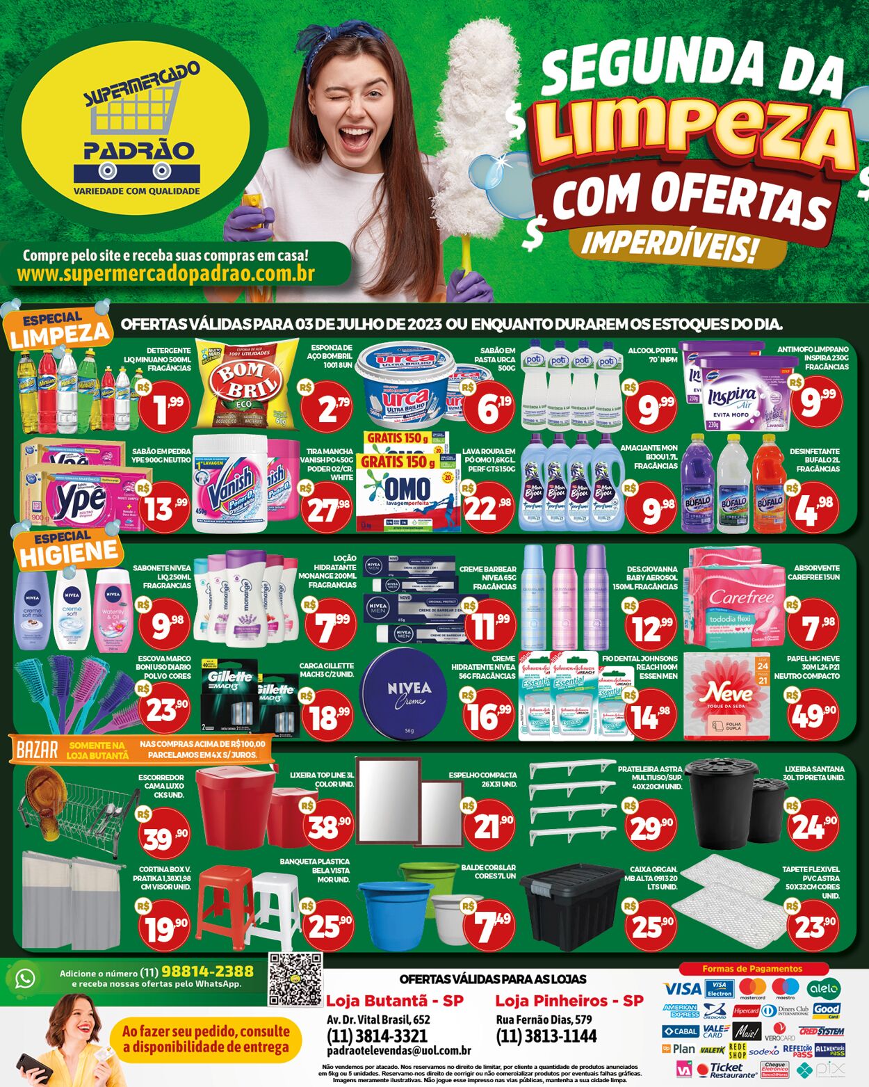 Supermercado Padrão Folheto, Supermercado Padrão Ofertas