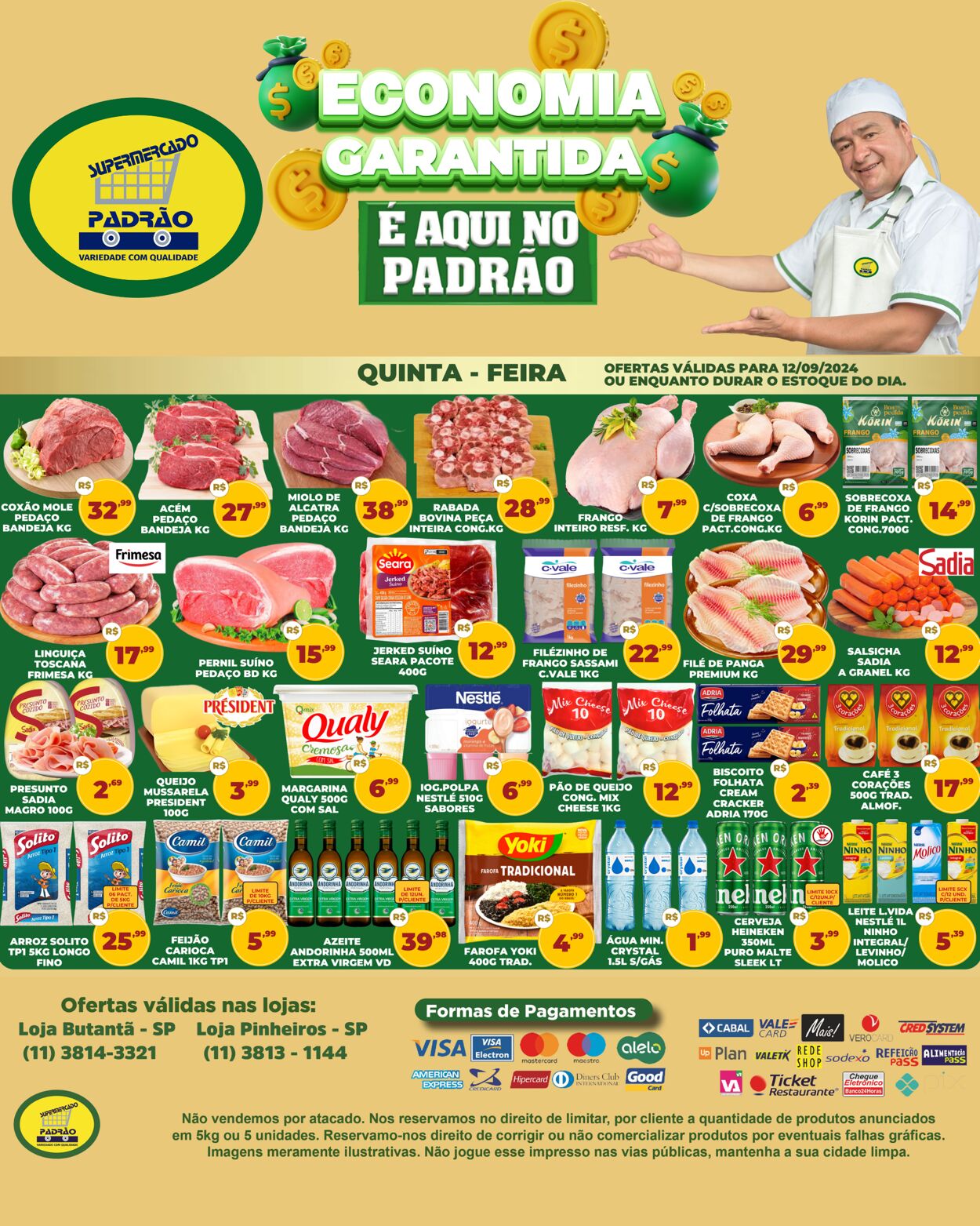 Folheto Supermercado Padrão 13.09.2024 - 15.09.2024