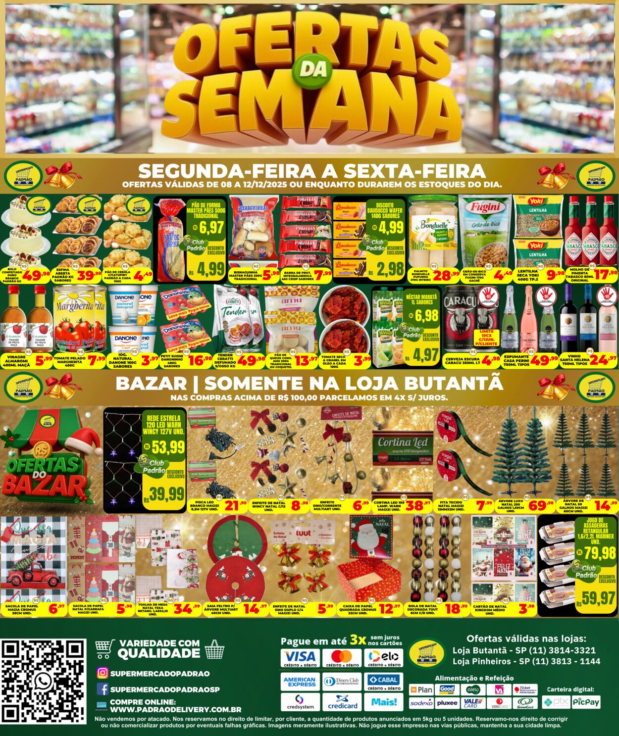 Folheto Supermercado Padrão 15.12.2025 - 29.12.2025