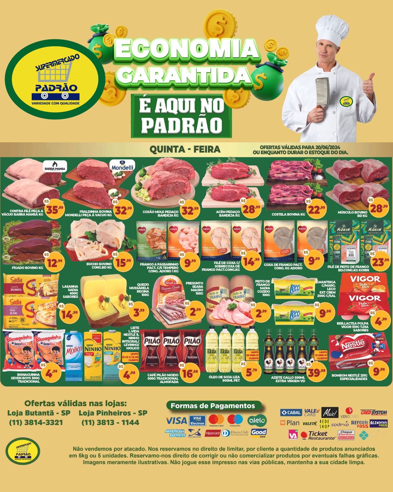 Folheto Supermercado Padrão 20.06.2024 - 20.06.2024