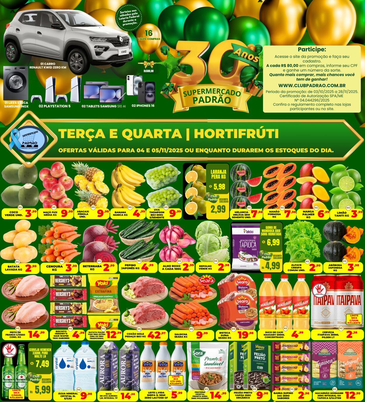 Folheto Supermercado Padrão 06.11.2025 - 20.11.2025