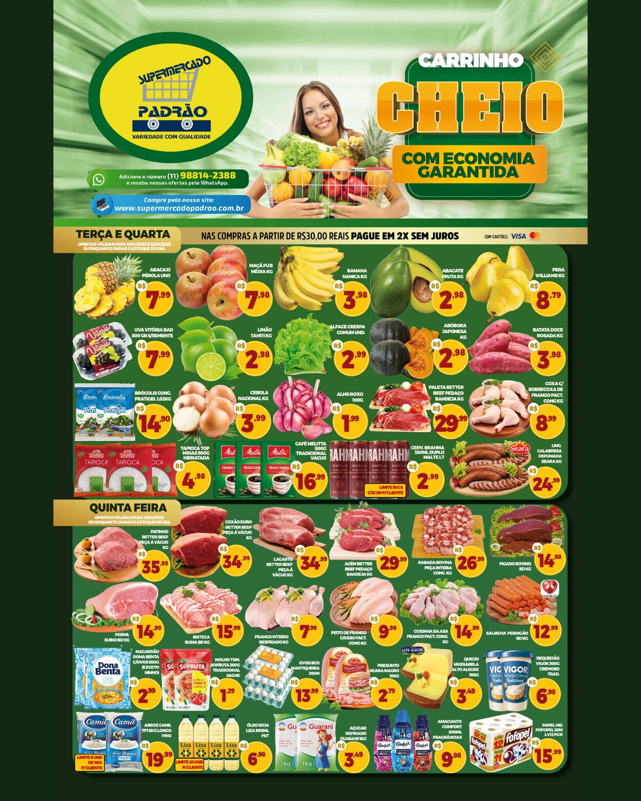 Folheto Supermercado Padrão 10.04.2023 - 13.04.2023