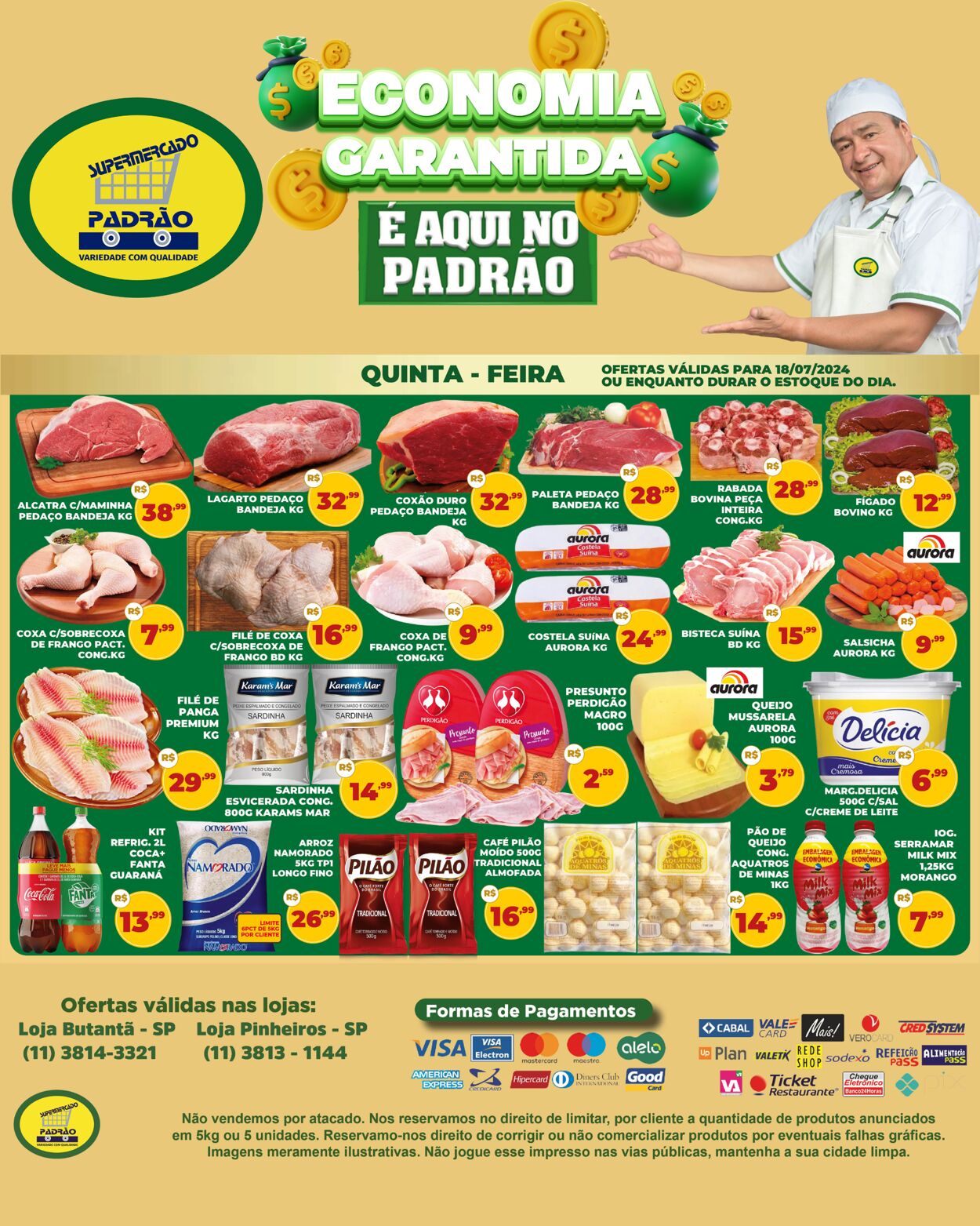 Folheto Supermercado Padrão 19.07.2024 - 21.07.2024