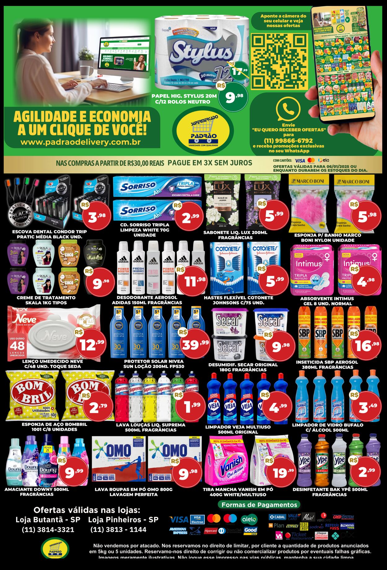 Folheto Supermercado Padrão 06.01.2025 - 20.01.2025