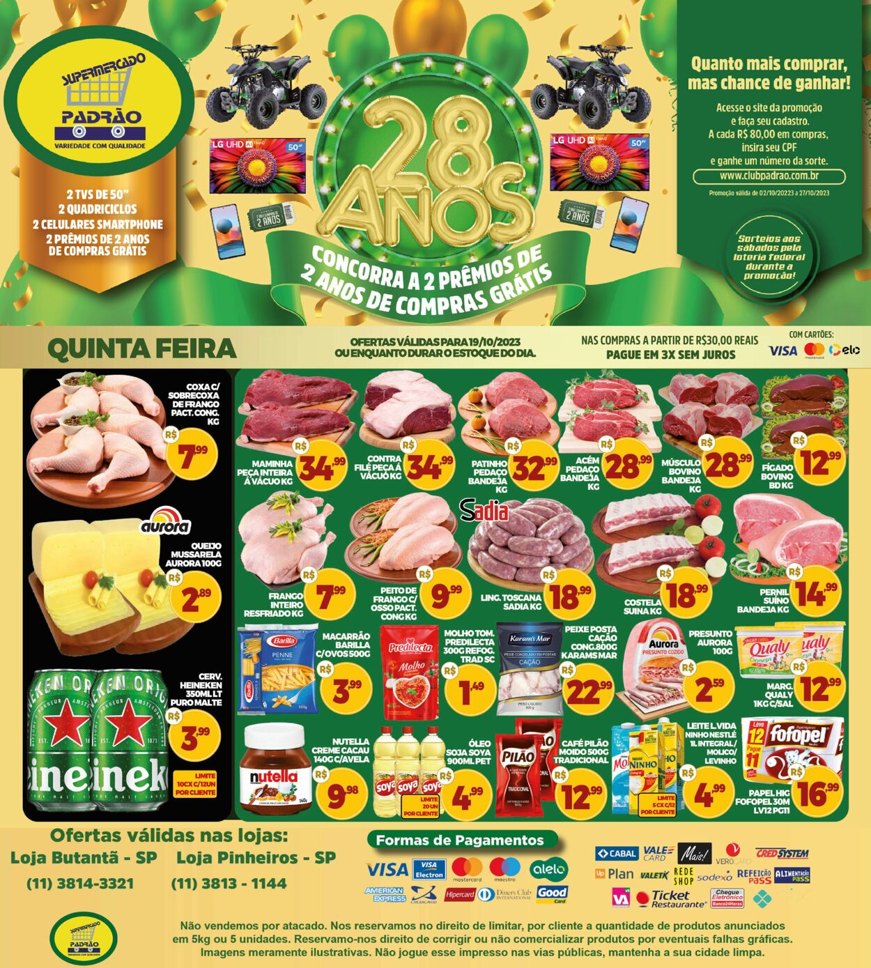 Supermercado Padrão - Ofertas da semana de 30/10/2023