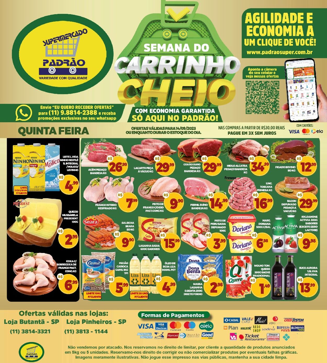 Supermercado Padrão Folheto, Supermercado Padrão Ofertas