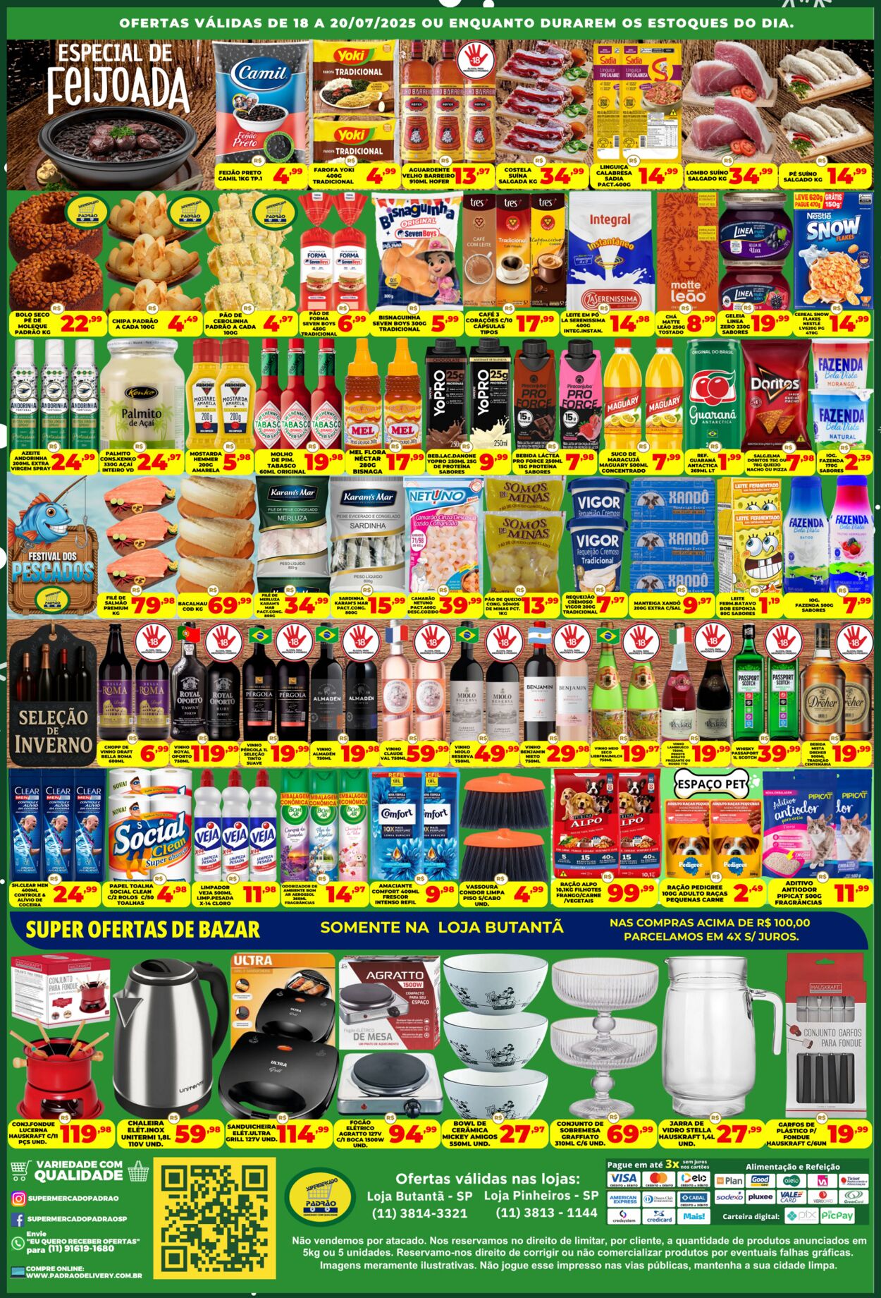 Folheto Supermercado Padrão 20.07.2025 - 03.08.2025