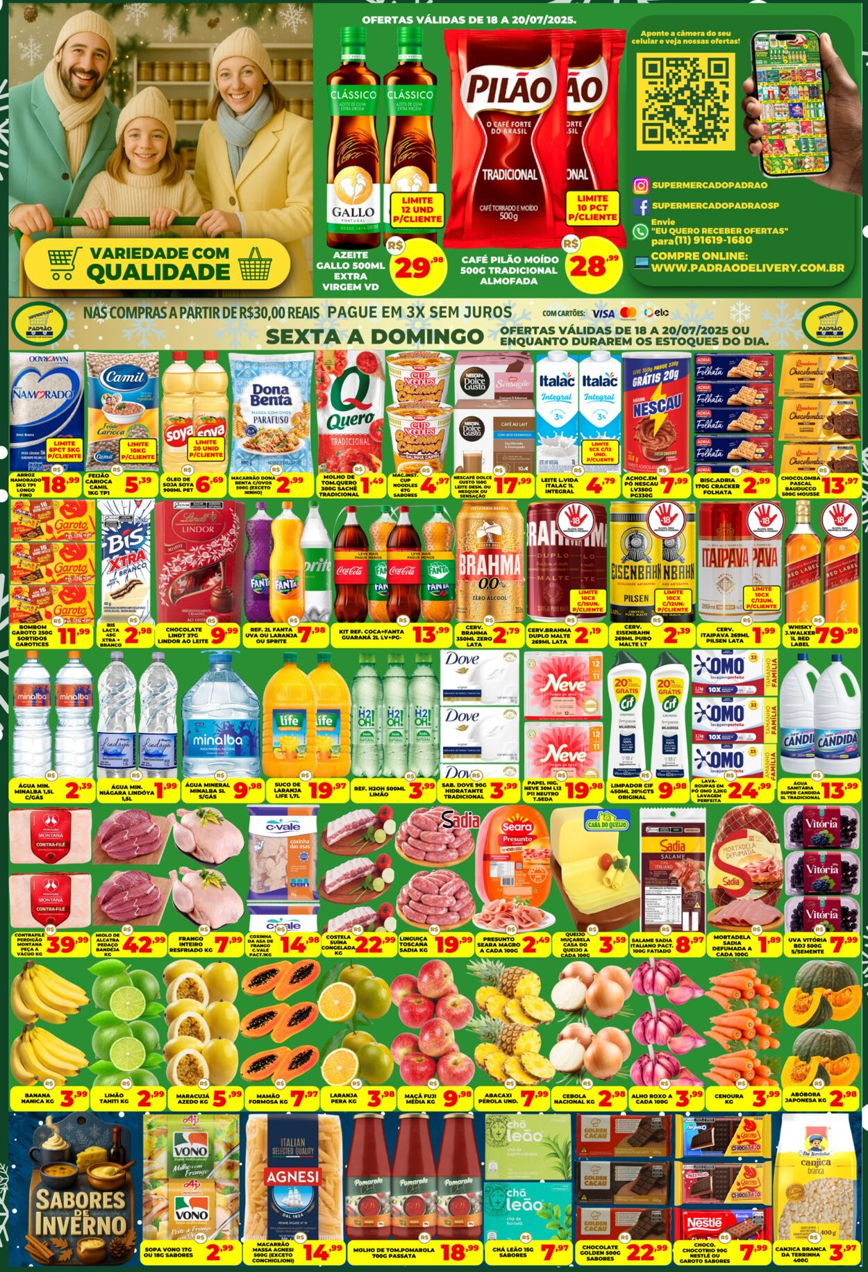Folheto Supermercado Padrão 20.07.2025 - 03.08.2025