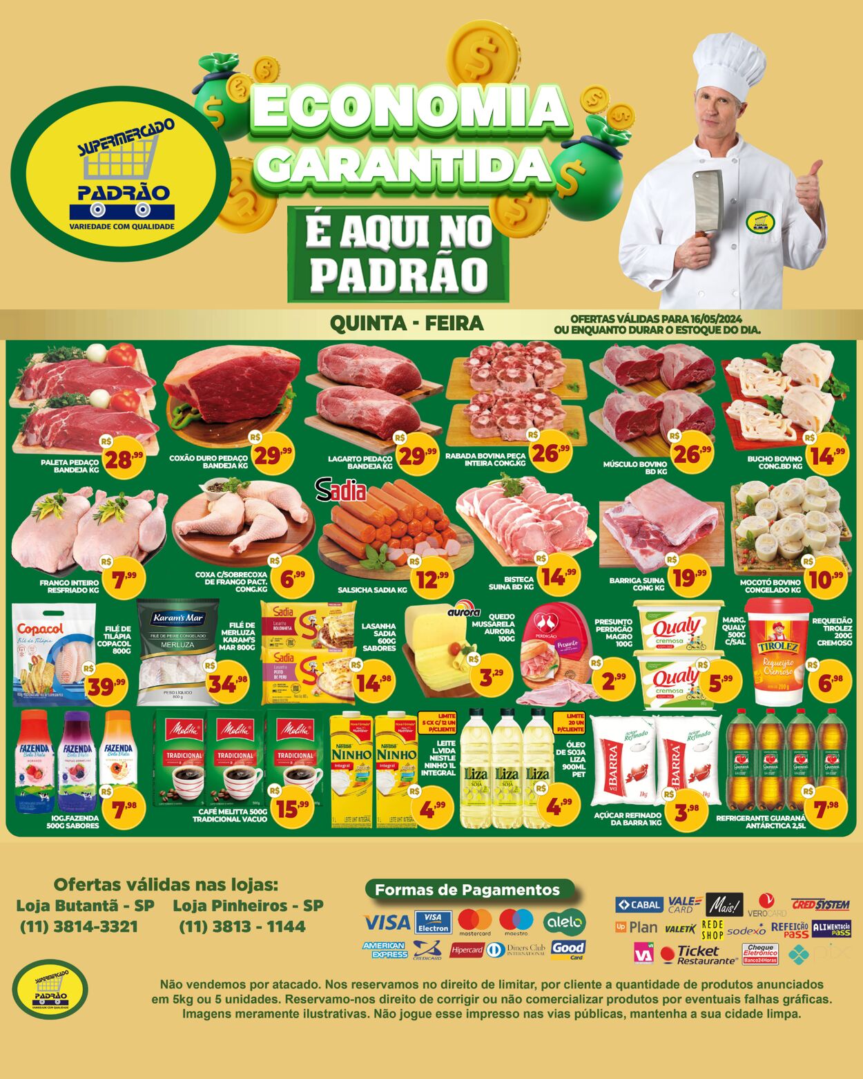 Folheto Supermercado Padrão 16.05.2024 - 16.05.2024
