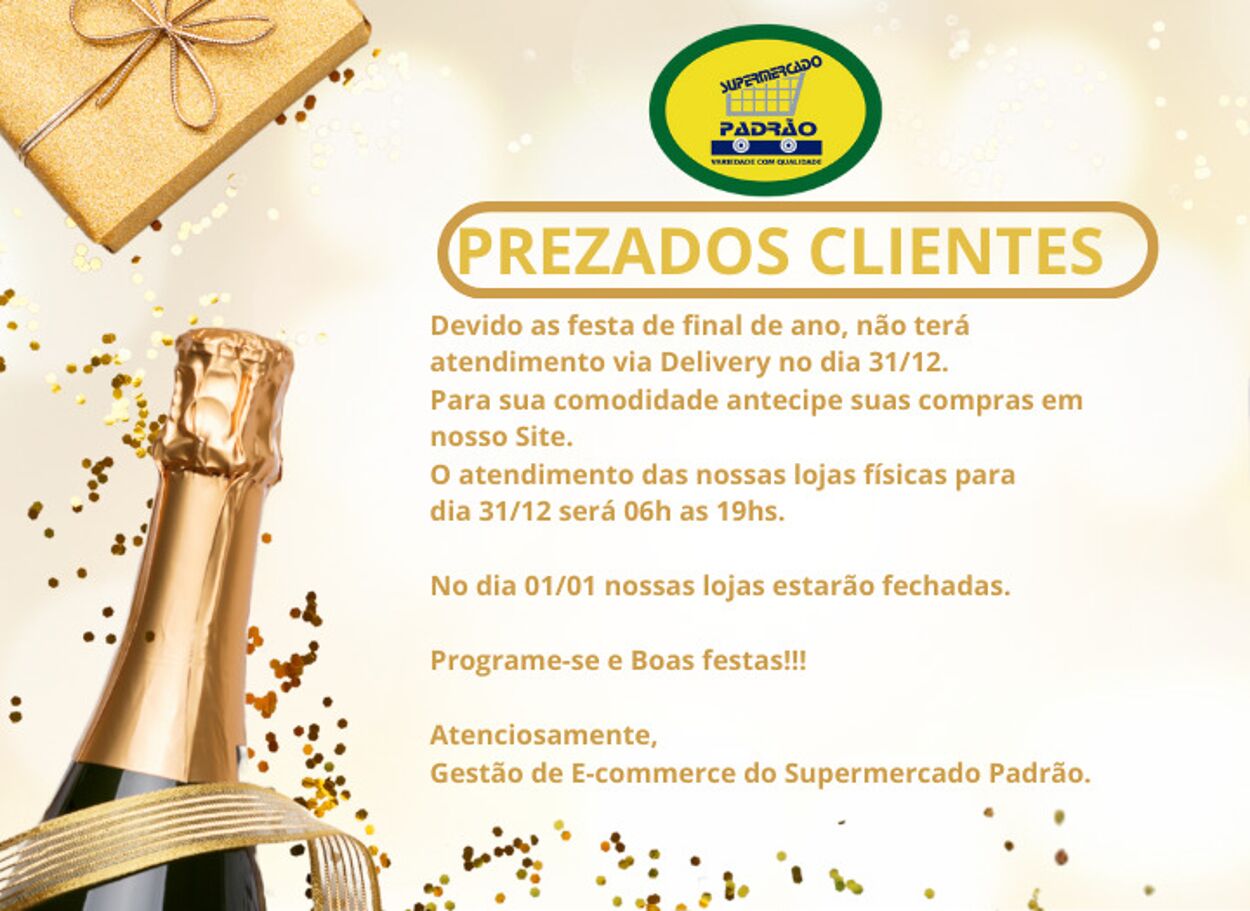 Folheto Supermercado Padrão 29.12.2025 - 05.01.2026