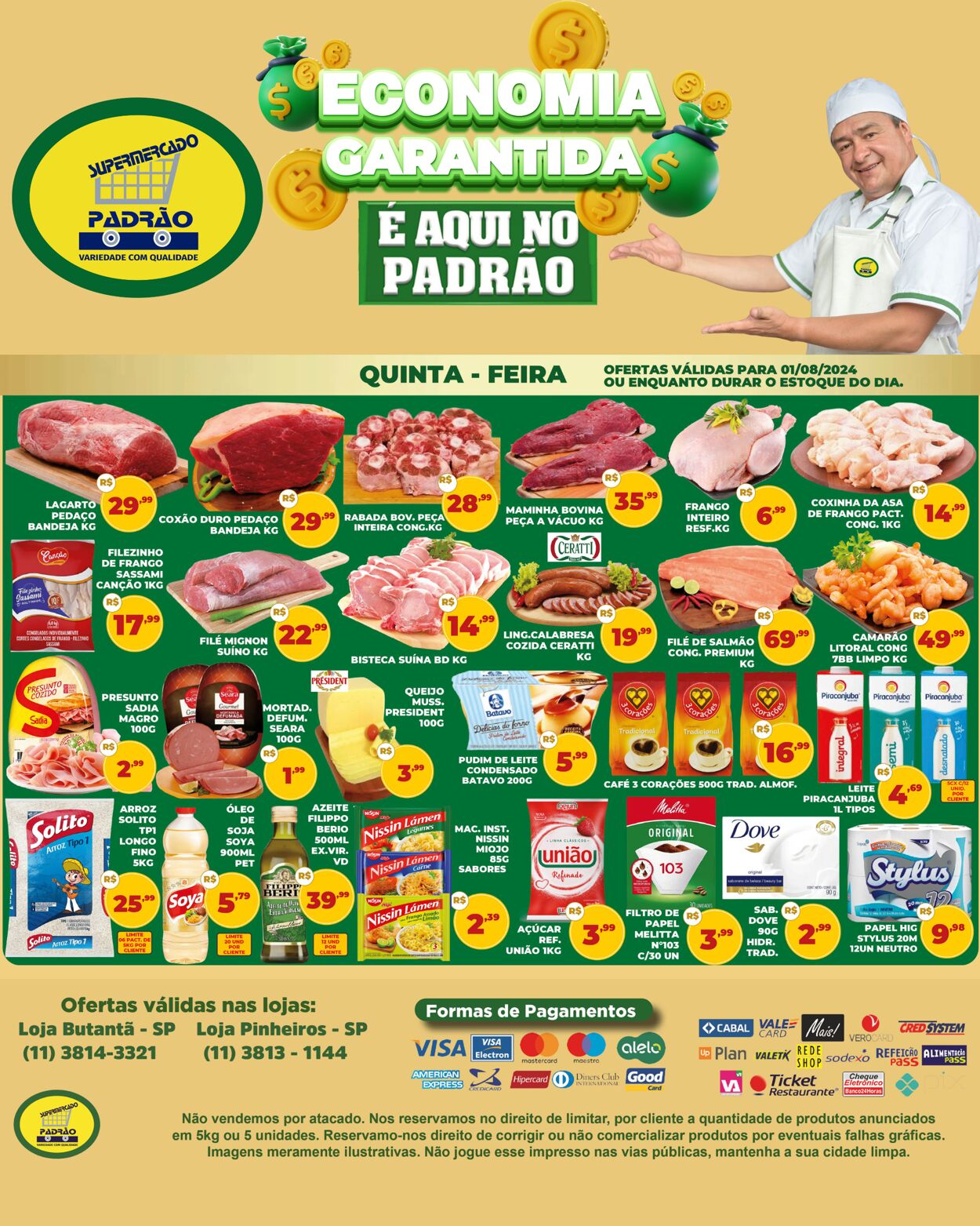 Folheto Supermercado Padrão 01.08.2024 - 05.08.2024