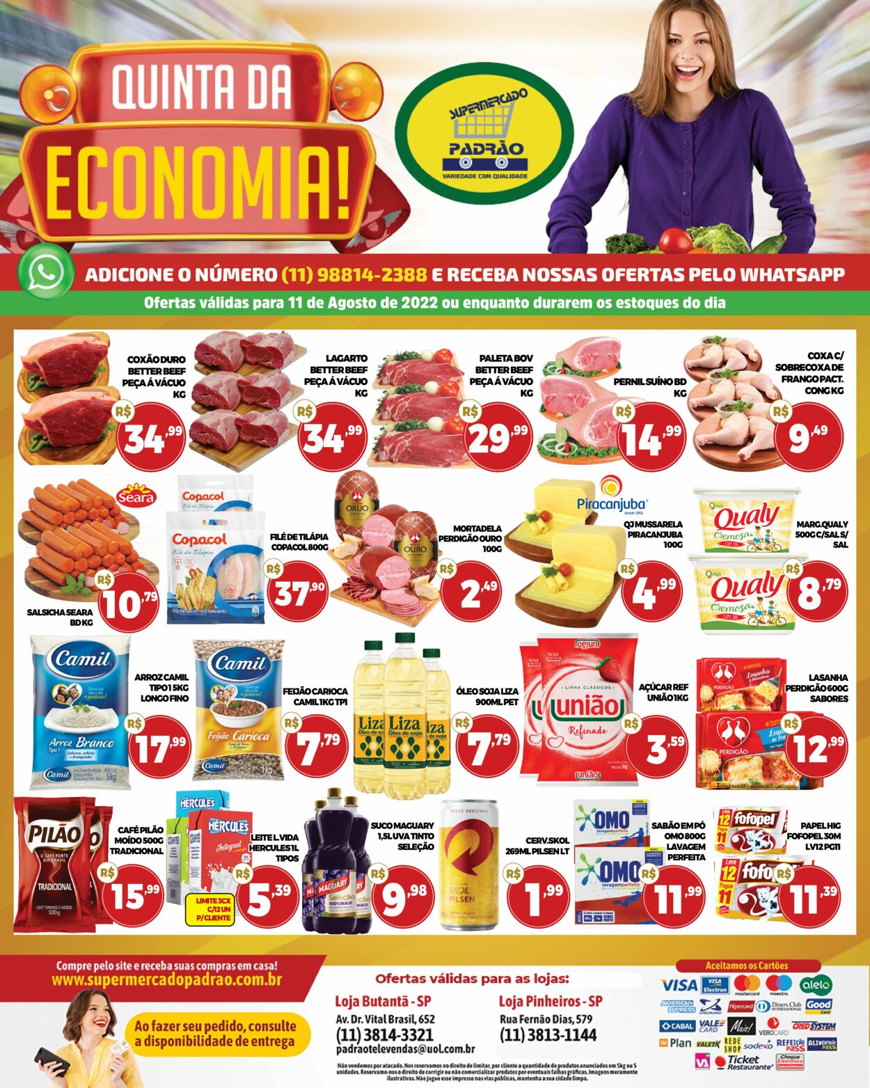 Folheto atual Supermercado Padrão - Válido de 11.08 a 11.08 -  todososfolhetos.com