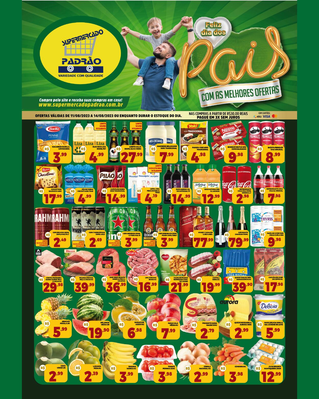 Folheto Supermercado Padrão 11.08.2023 - 14.08.2023
