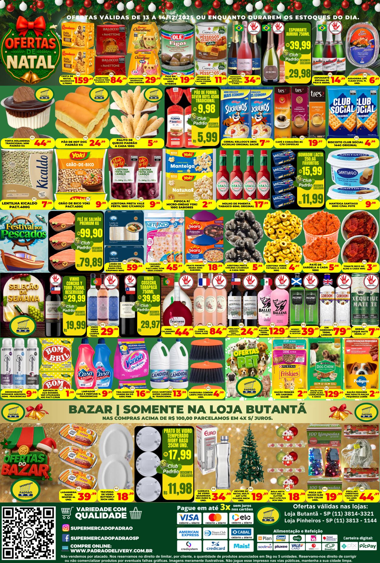 Folheto Supermercado Padrão 15.12.2025 - 29.12.2025