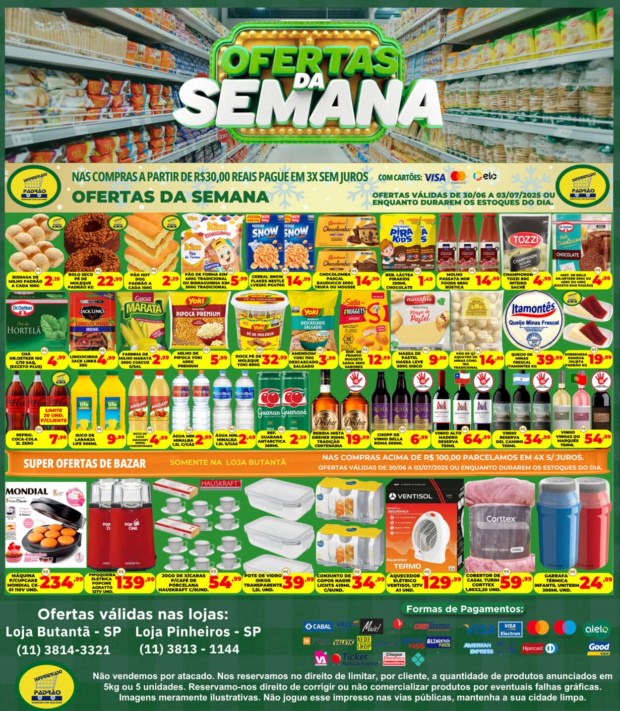 Folheto Supermercado Padrão 01.07.2025 - 15.07.2025