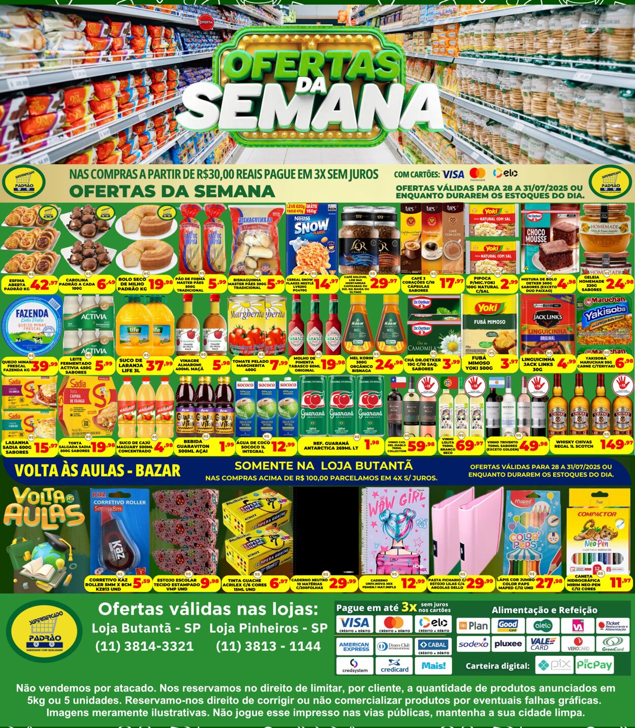 Folheto Supermercado Padrão 01.08.2025 - 15.08.2025