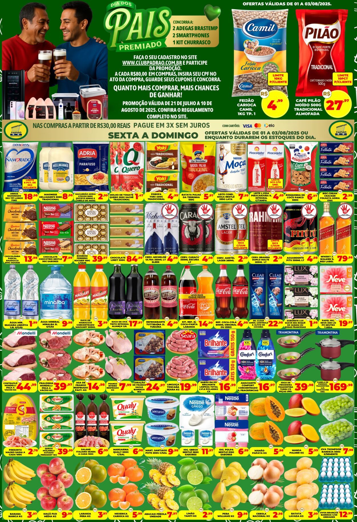 Folheto Supermercado Padrão 01.08.2025 - 15.08.2025