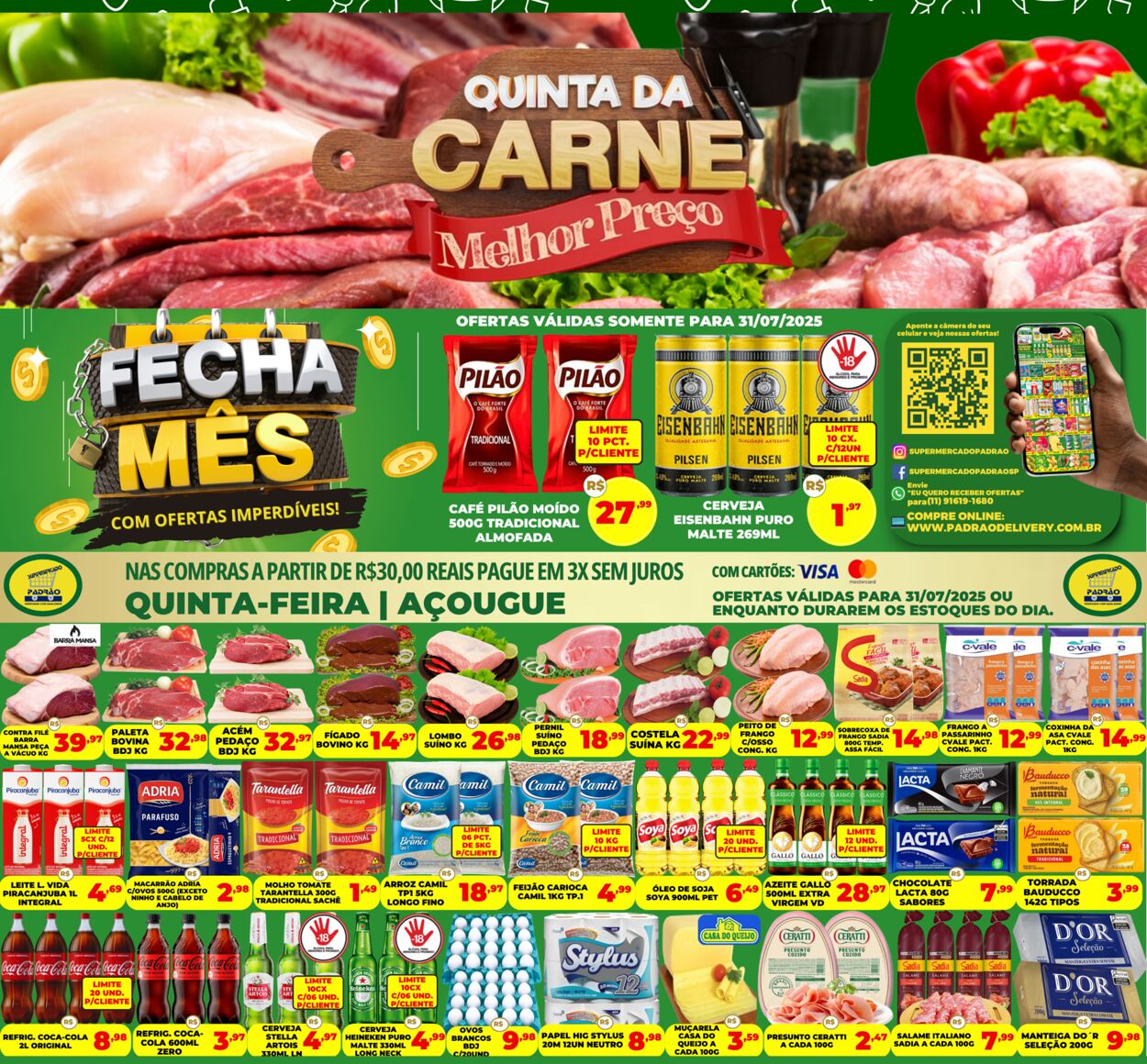 Folheto Supermercado Padrão 01.08.2025 - 15.08.2025