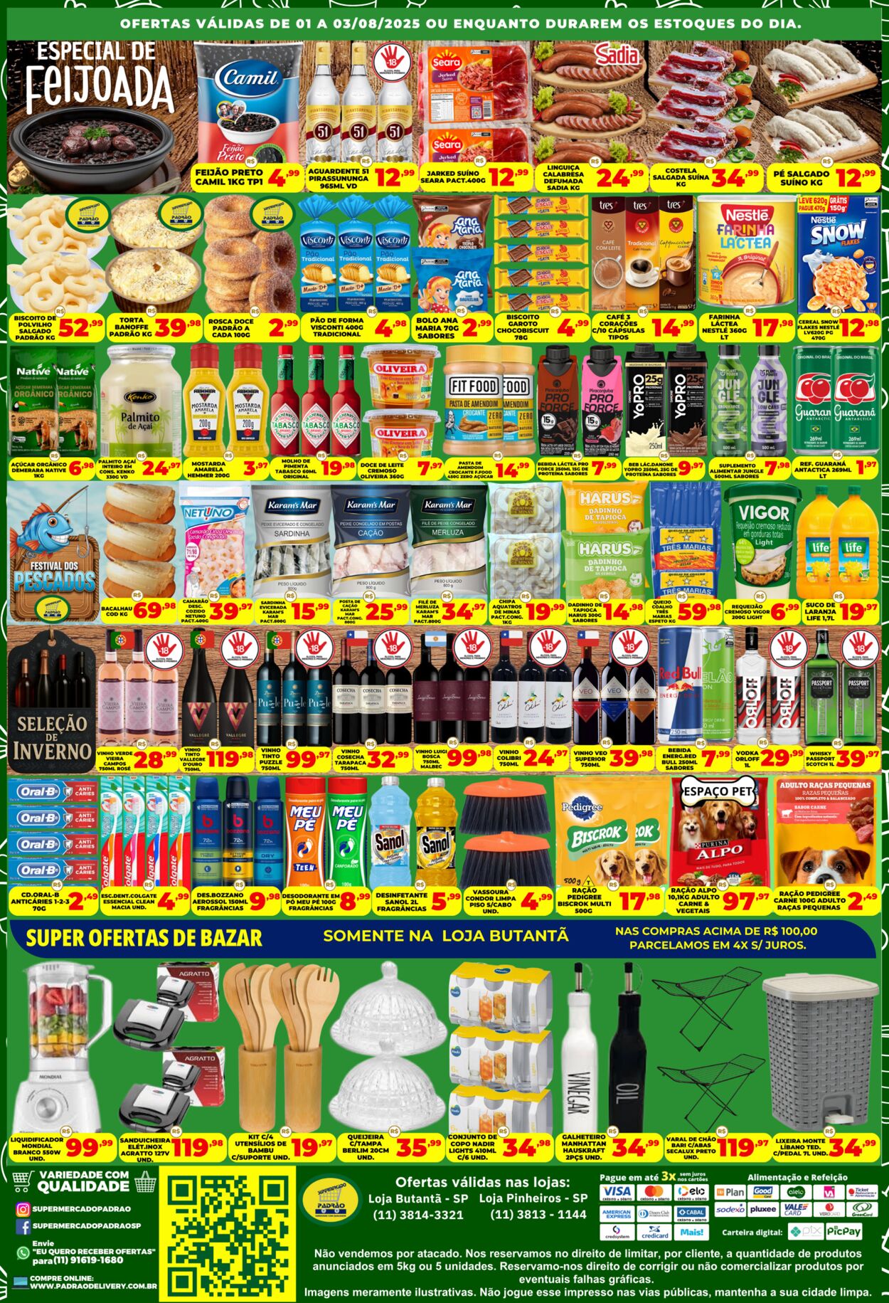 Folheto Supermercado Padrão 01.08.2025 - 15.08.2025