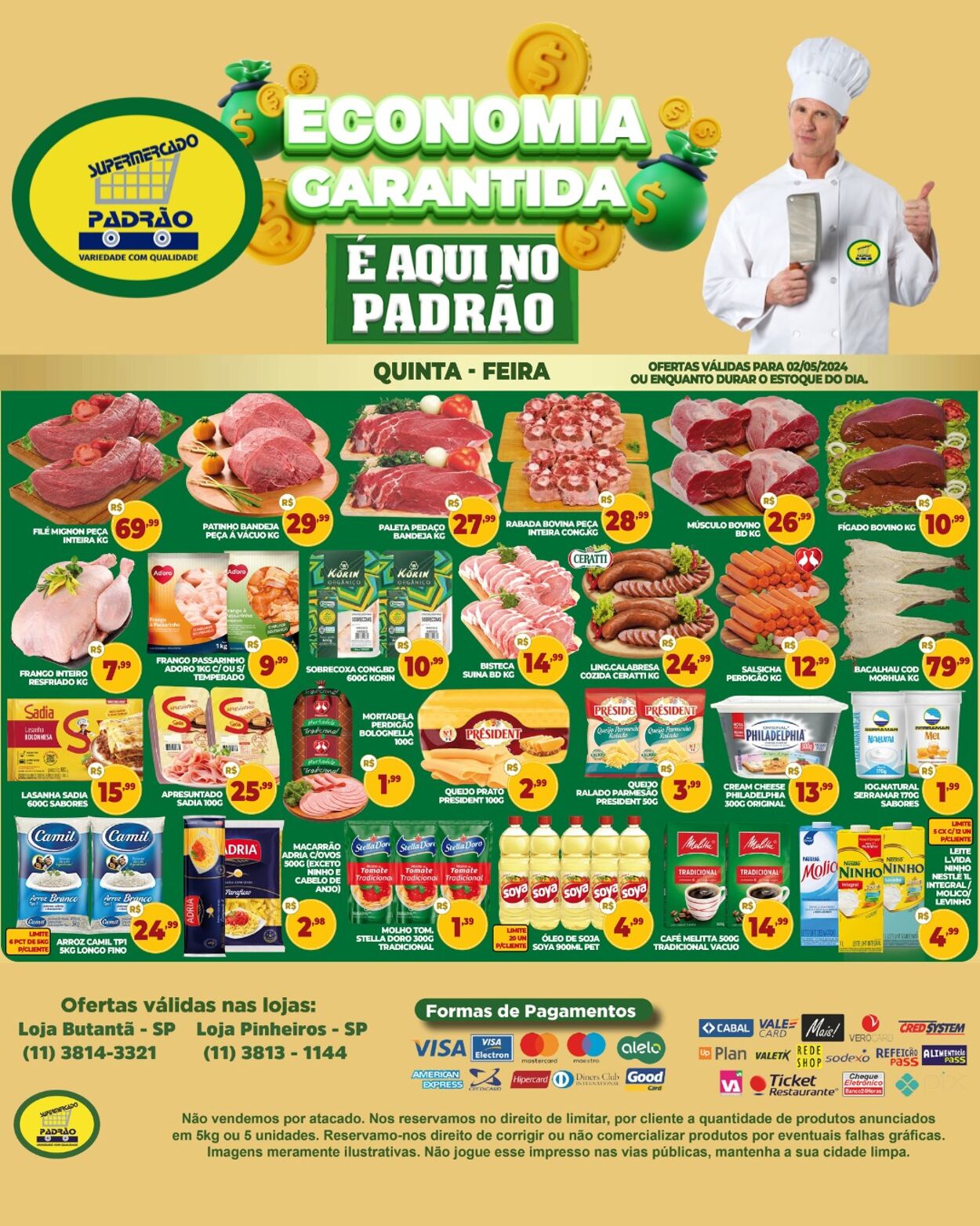 Folheto Supermercado Padrão 02.05.2024 - 02.05.2024