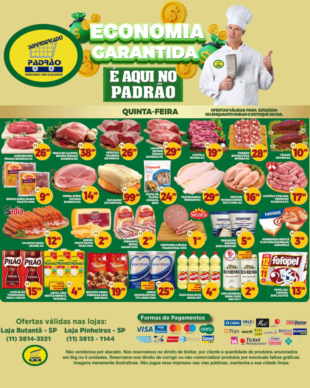 Folheto Supermercado Padrão 21.03.2024 - 21.03.2024