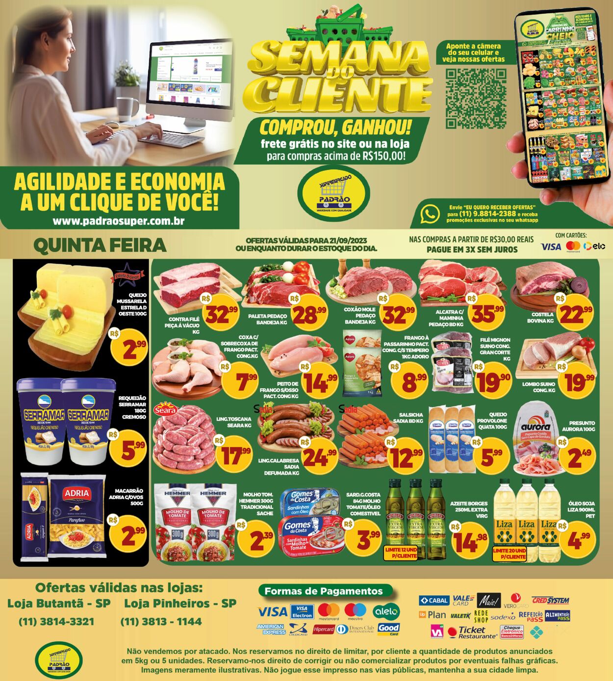 Supermercado Padrão Folheto, Supermercado Padrão Ofertas