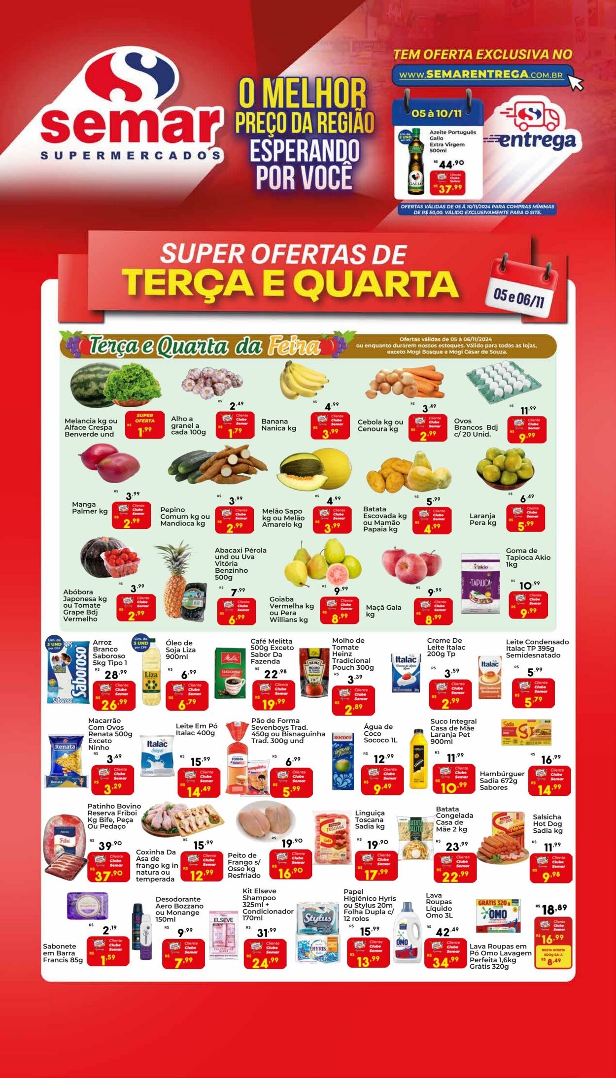 Supermercado Semar Folhetos promocionais