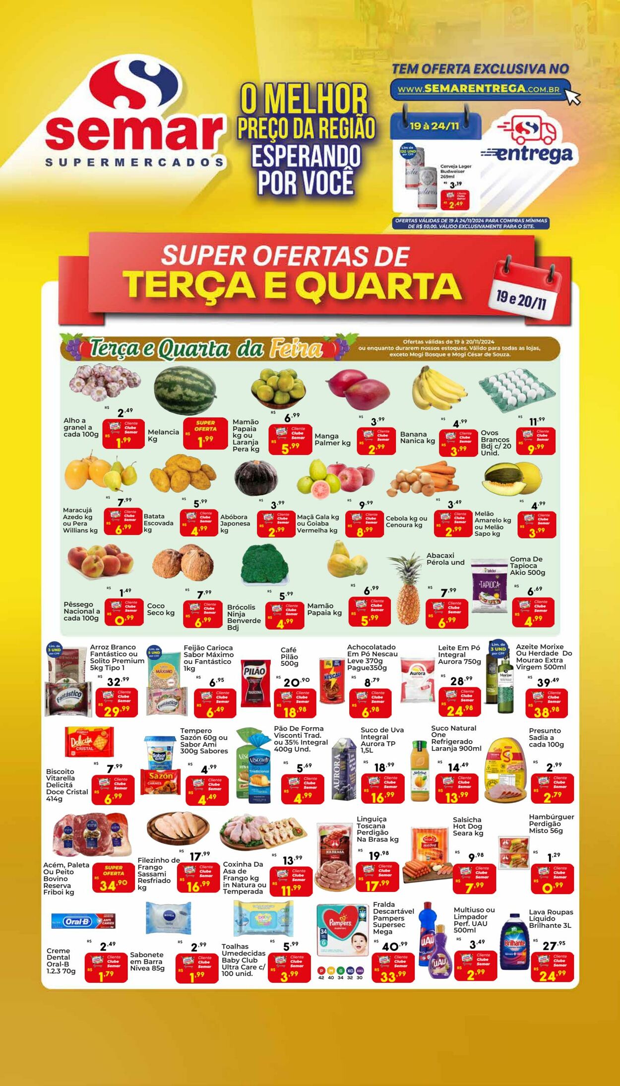 Supermercado Semar Folhetos promocionais