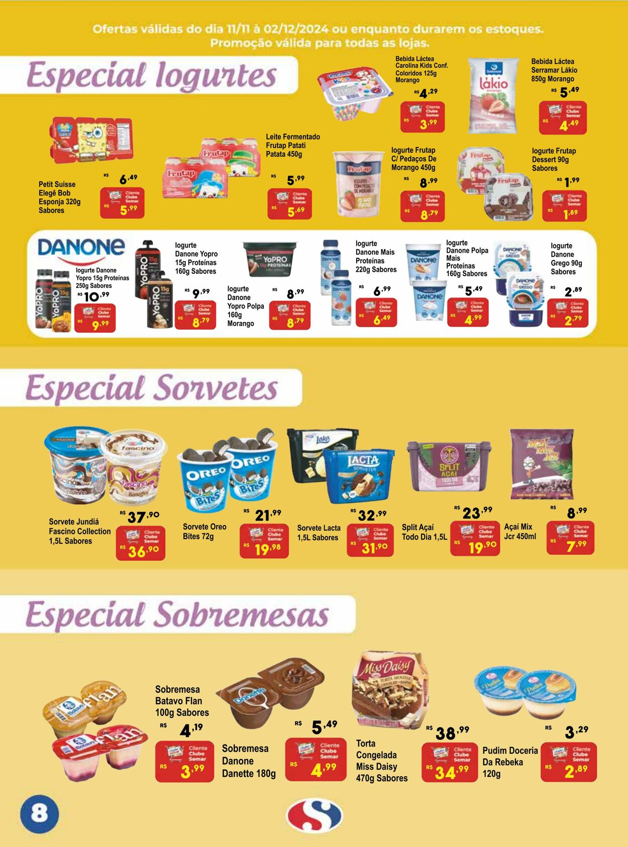 Folheto Supermercado Semar 08.11.2024 - 24.11.2024