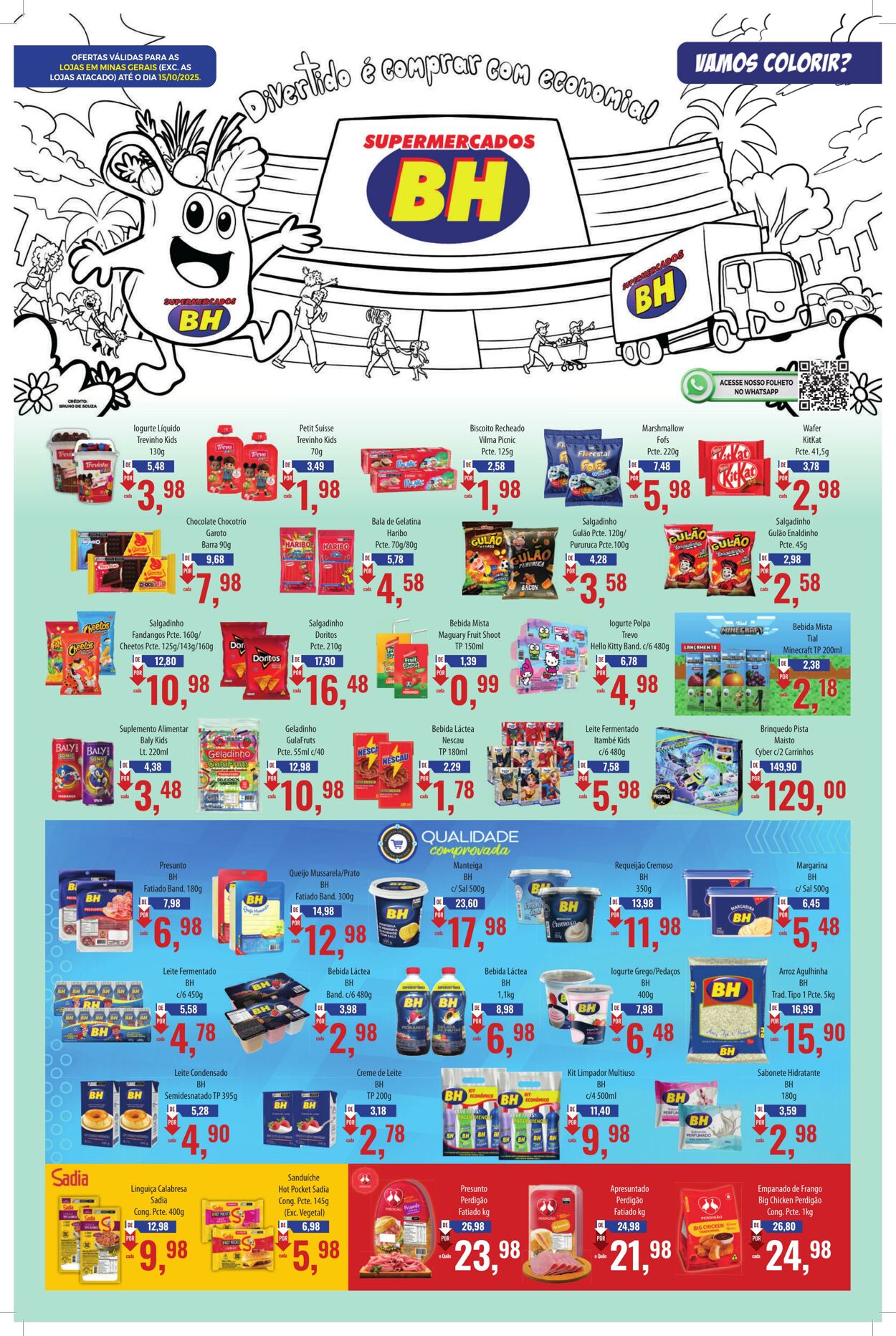 Folheto Supermercados BH 02.10.2025 - 16.10.2025