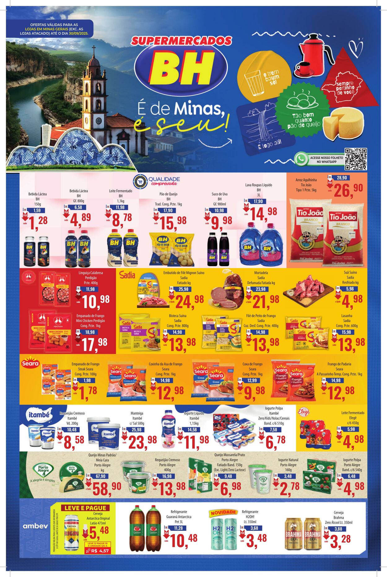 Folheto Supermercados BH 17.09.2025 - 01.10.2025