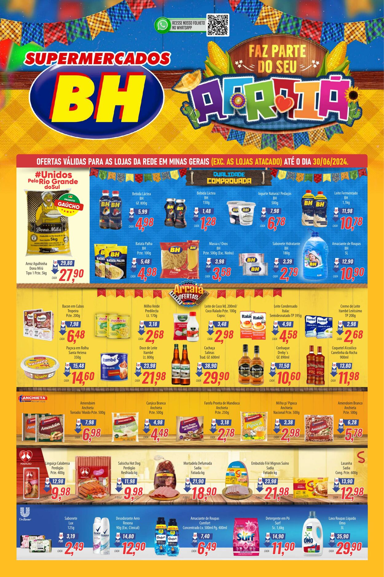 Folheto Supermercados BH - Ofertas - Supermercados BH 19 jun, 2024 - 30 jun, 2024