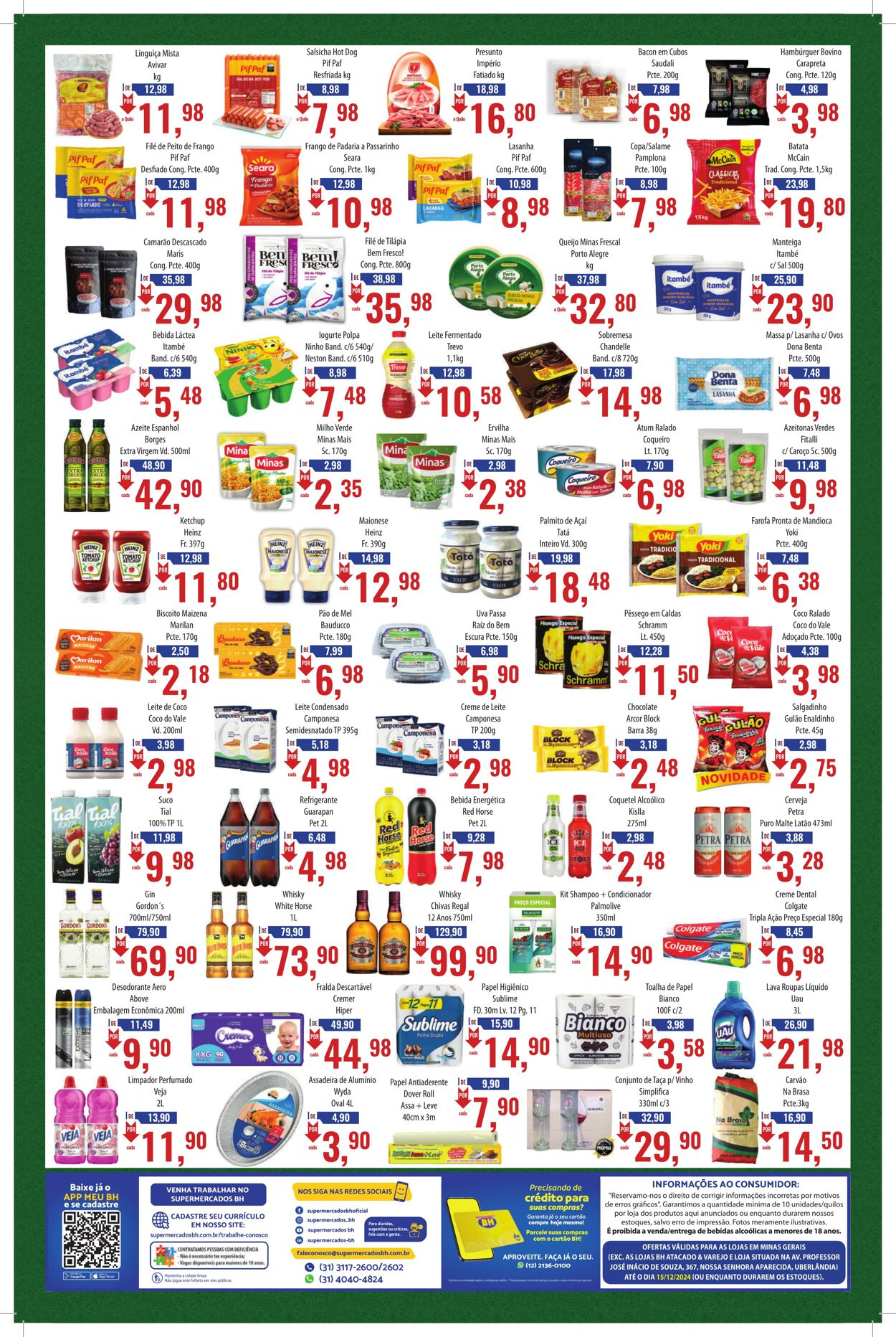 Folheto Supermercados BH 03.12.2024 - 15.12.2024