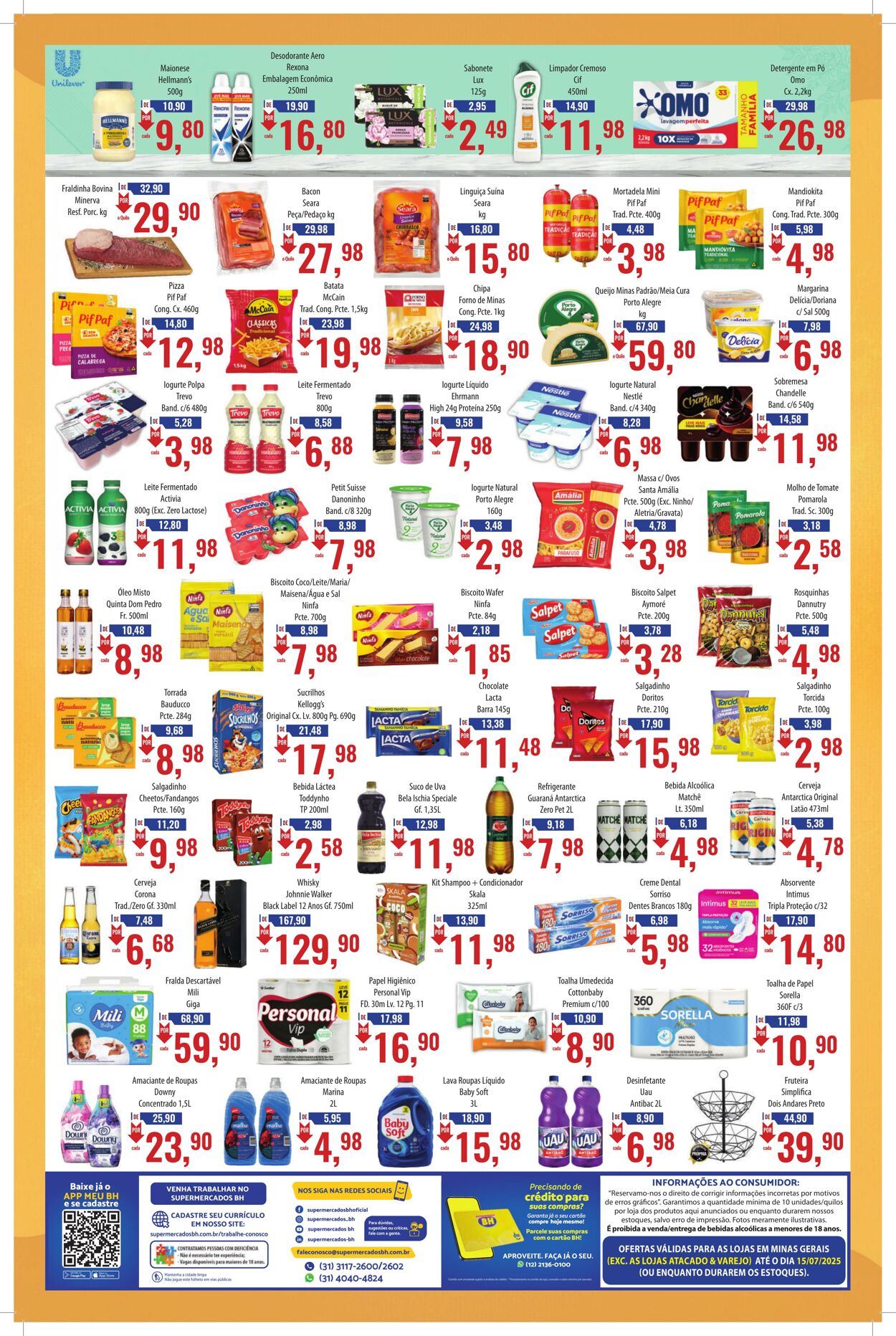 Folheto Supermercados BH 02.07.2025 - 16.07.2025