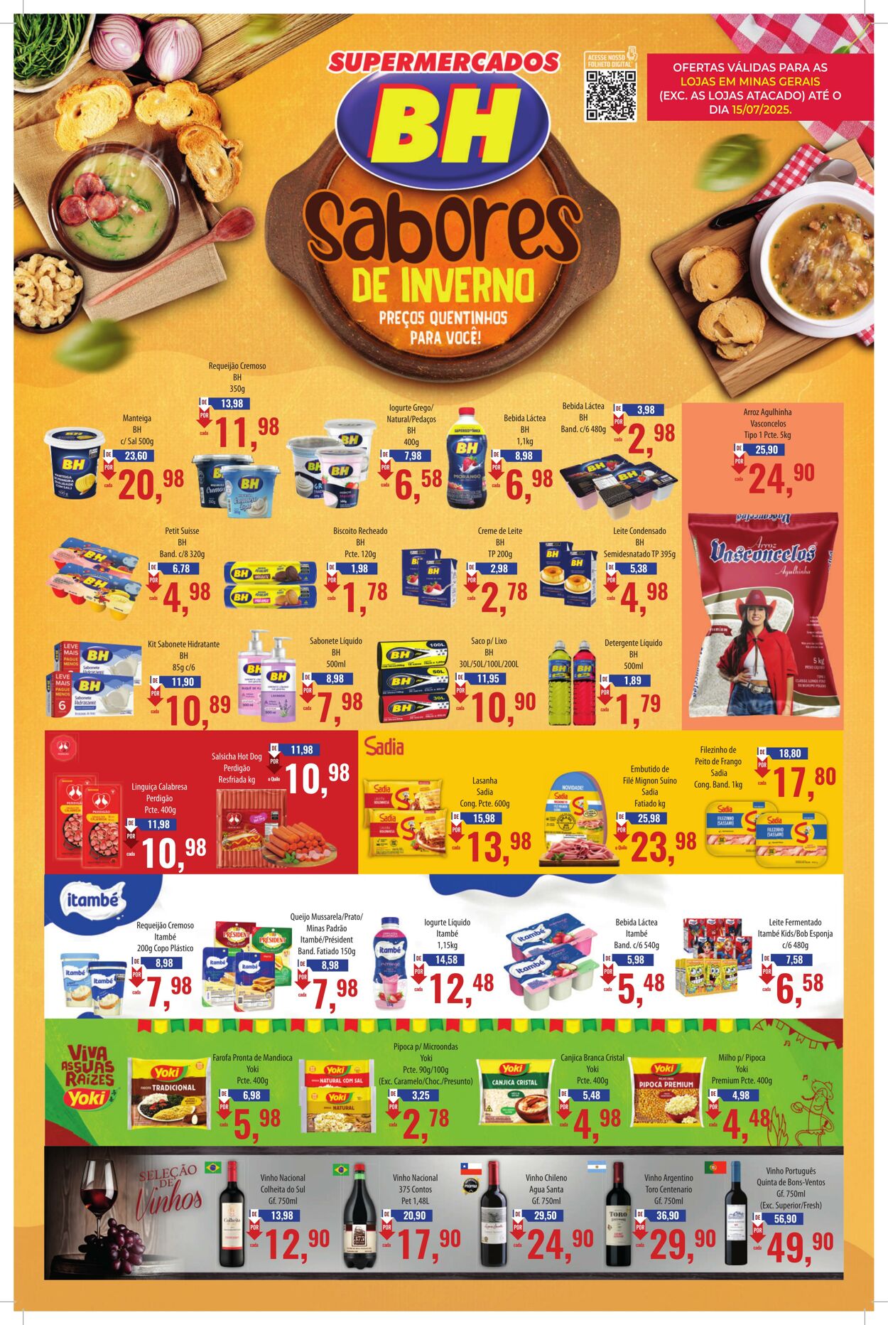 Folheto Supermercados BH 02.07.2025 - 16.07.2025