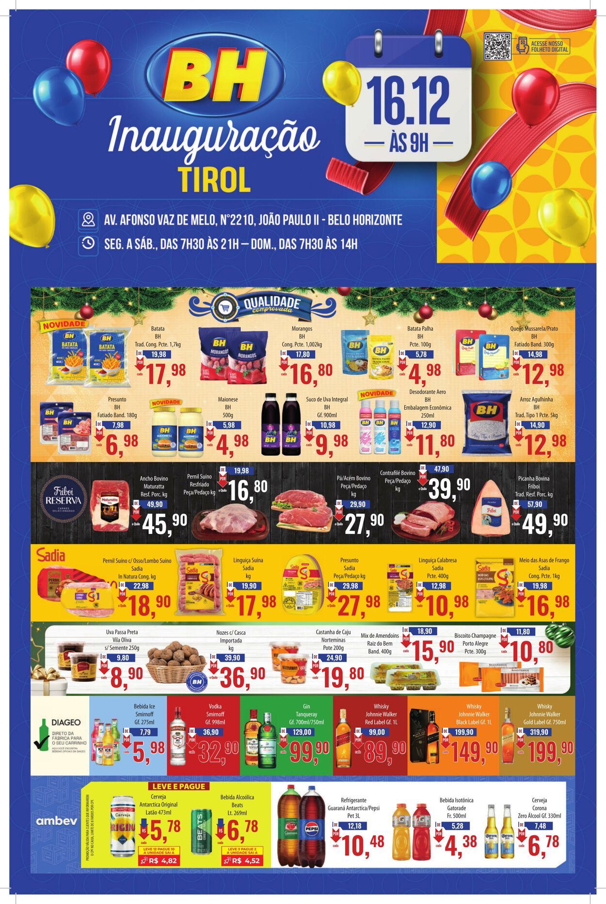 Folheto Supermercados BH 17.12.2025 - 31.12.2025