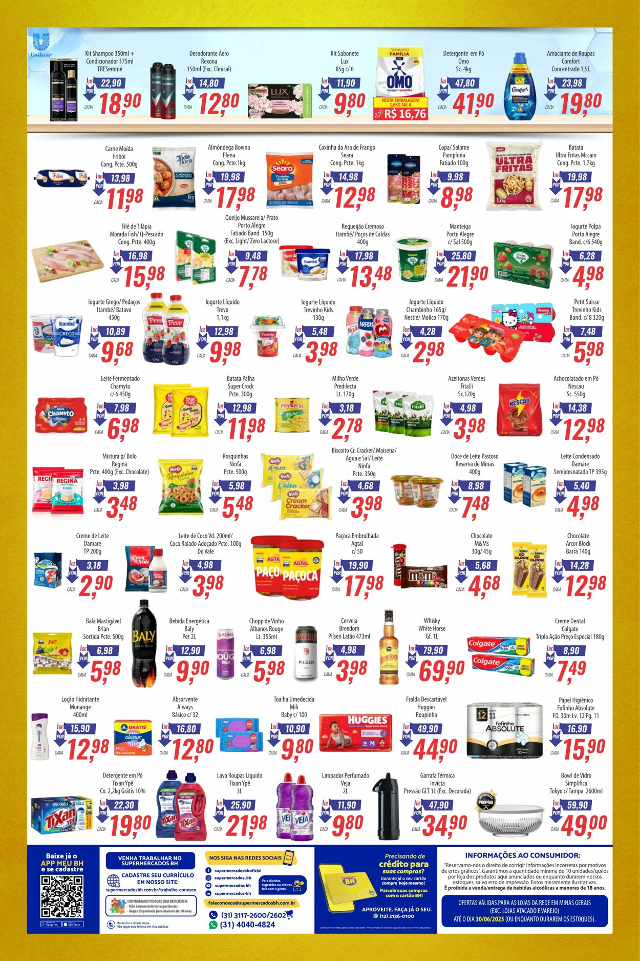 Folheto Supermercados BH 17.06.2025 - 01.07.2025