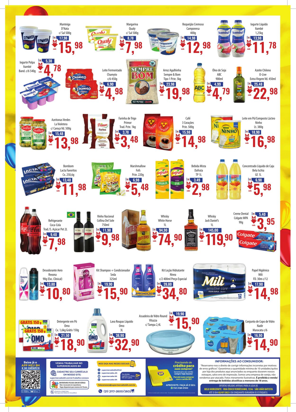 Folheto Supermercados BH 22.06.2023 - 02.07.2023