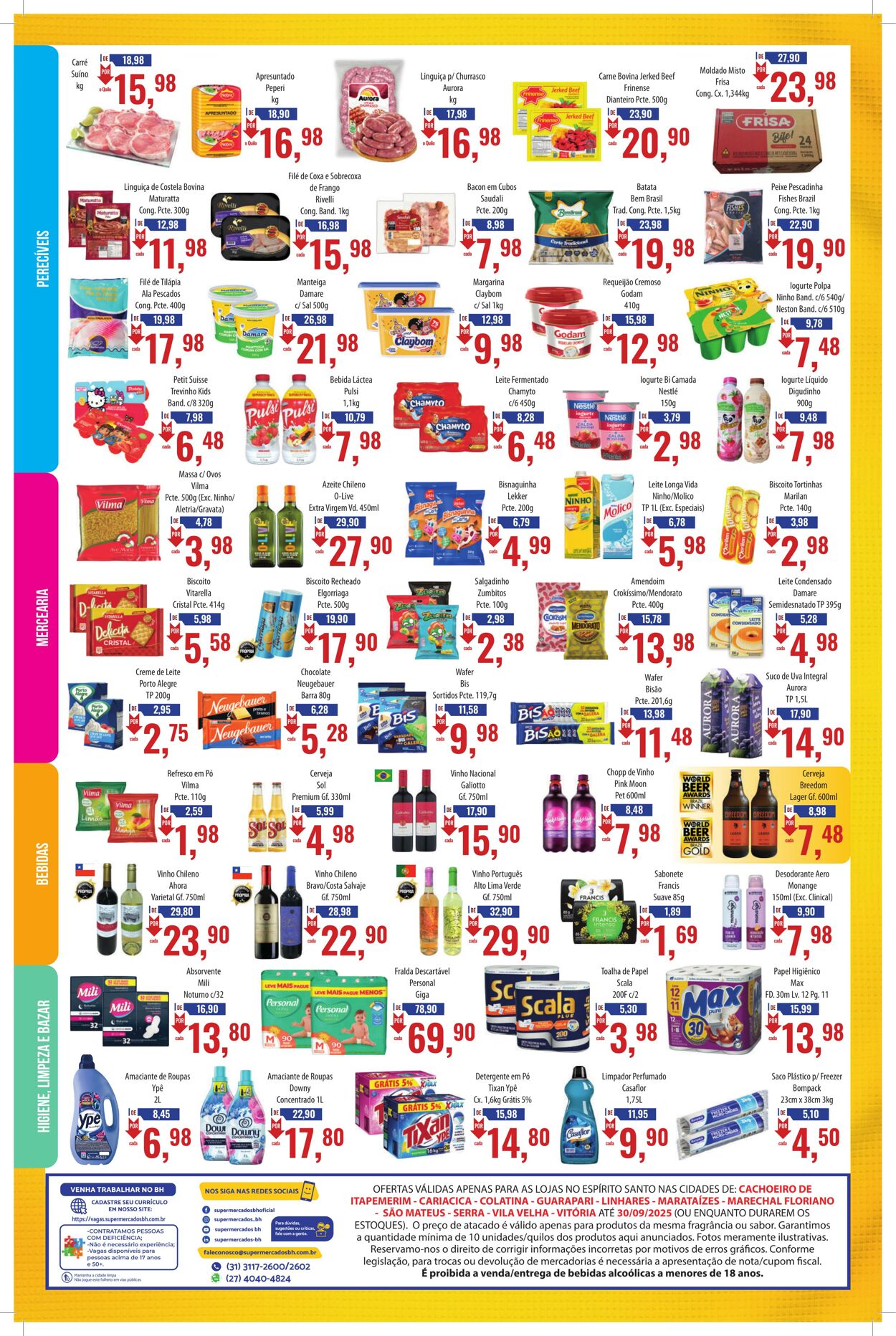Folheto Supermercados BH 24.09.2025 - 08.10.2025