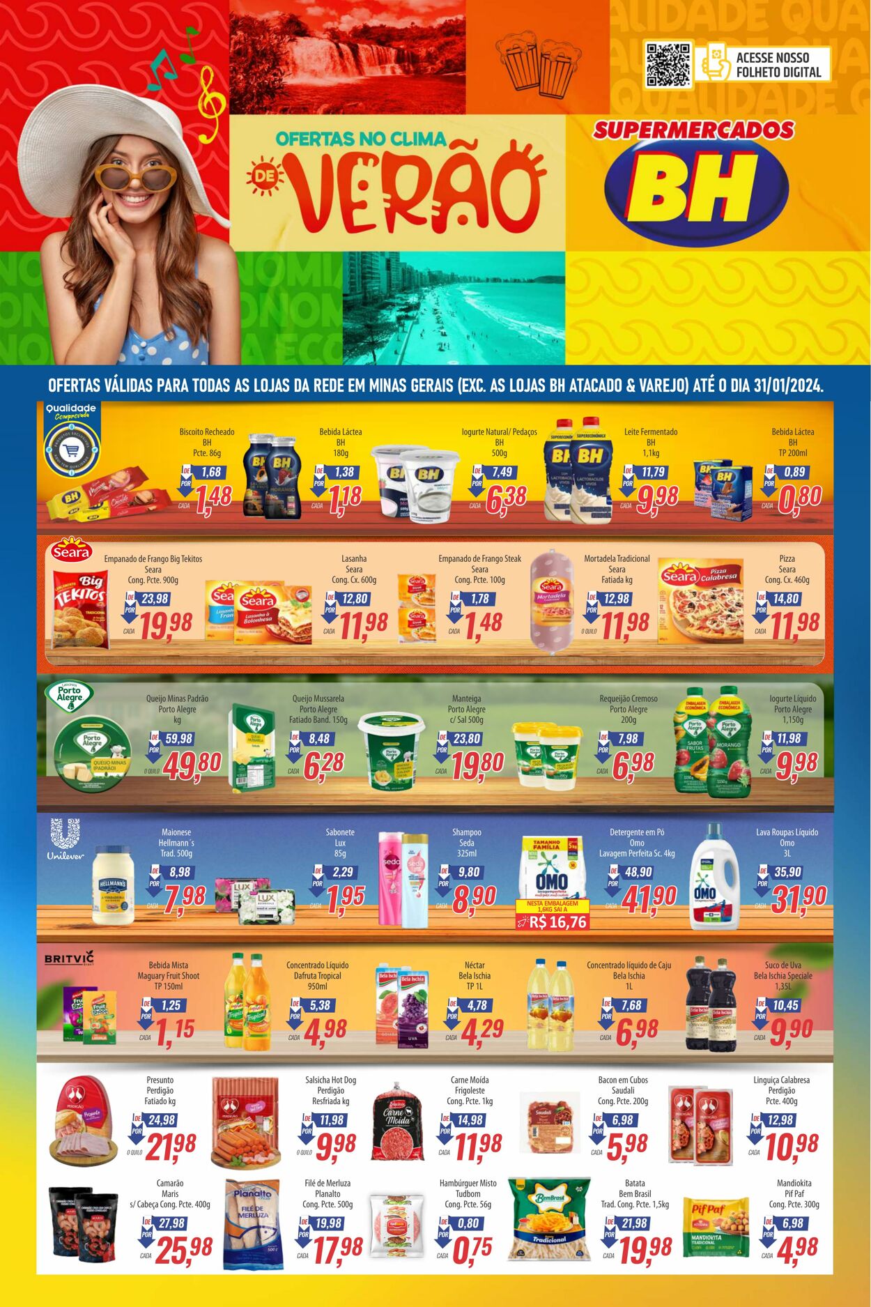 Folheto Supermercados BH 17.01.2024 - 31.01.2024