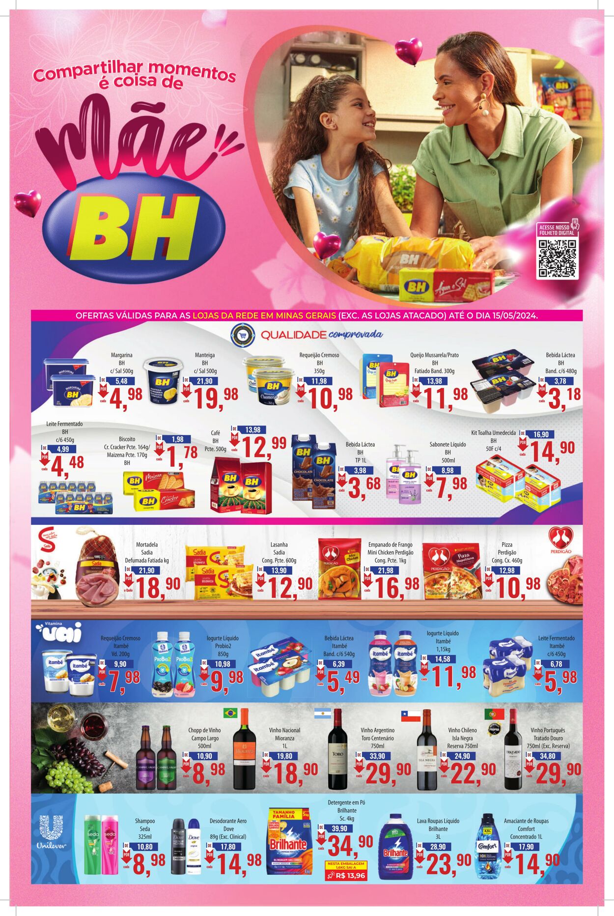 Folheto Supermercados BH - Ofertas - Supermercados BH 6 mai, 2024 - 15 mai, 2024