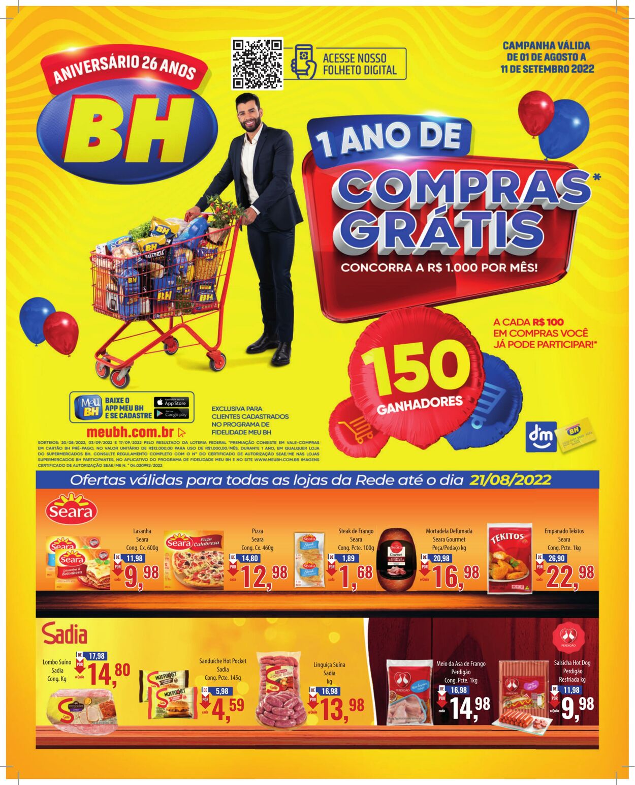 Folheto Supermercados BH 01.08.2022-11.09.2022