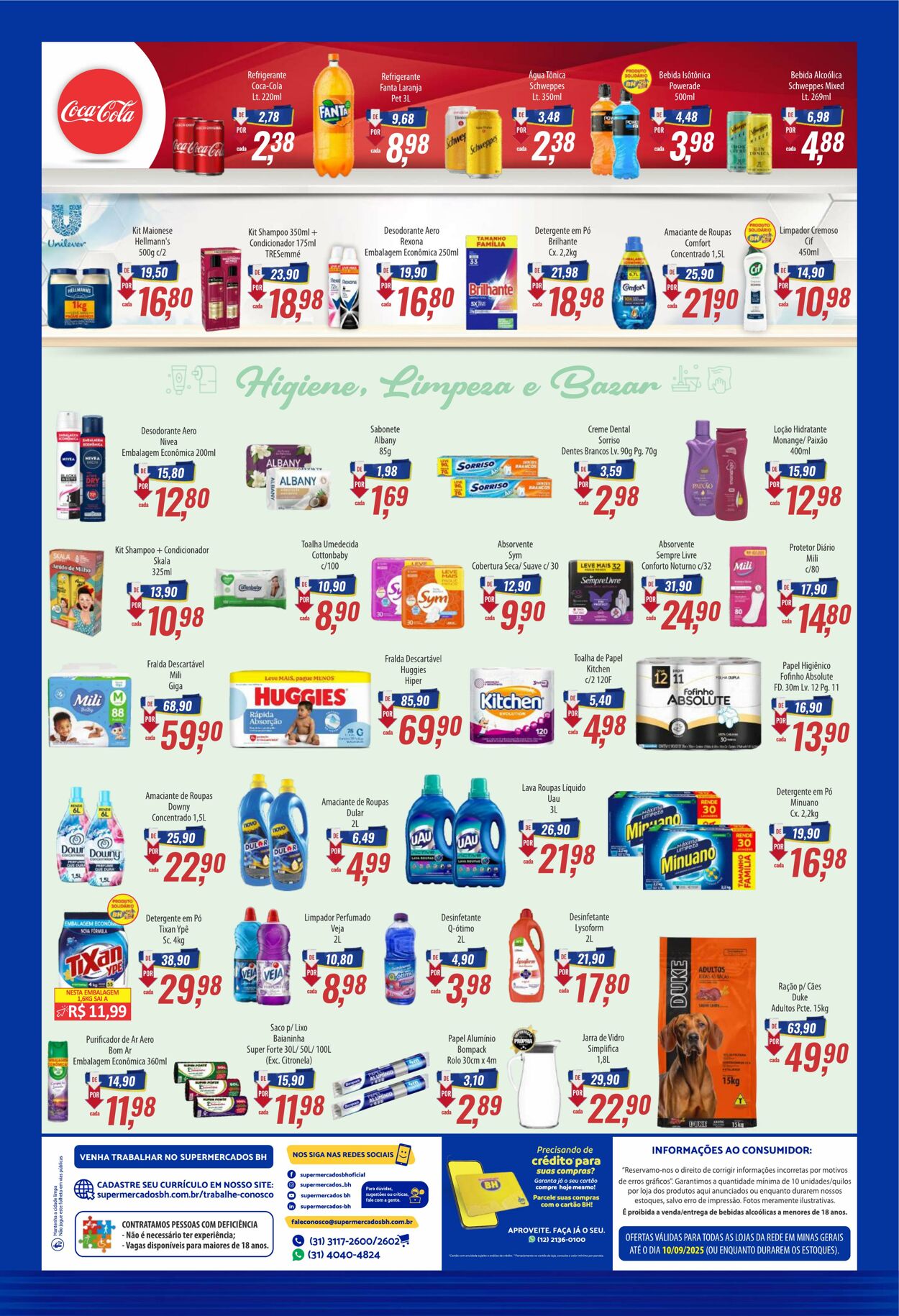 Folheto Supermercados BH 25.08.2025 - 01.09.2025