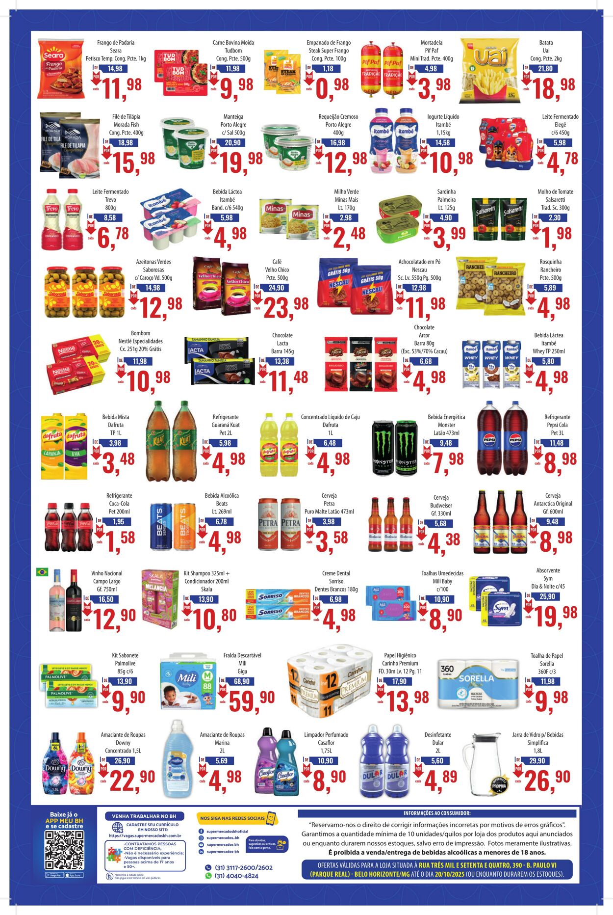 Folheto Supermercados BH 10.10.2025 - 24.10.2025