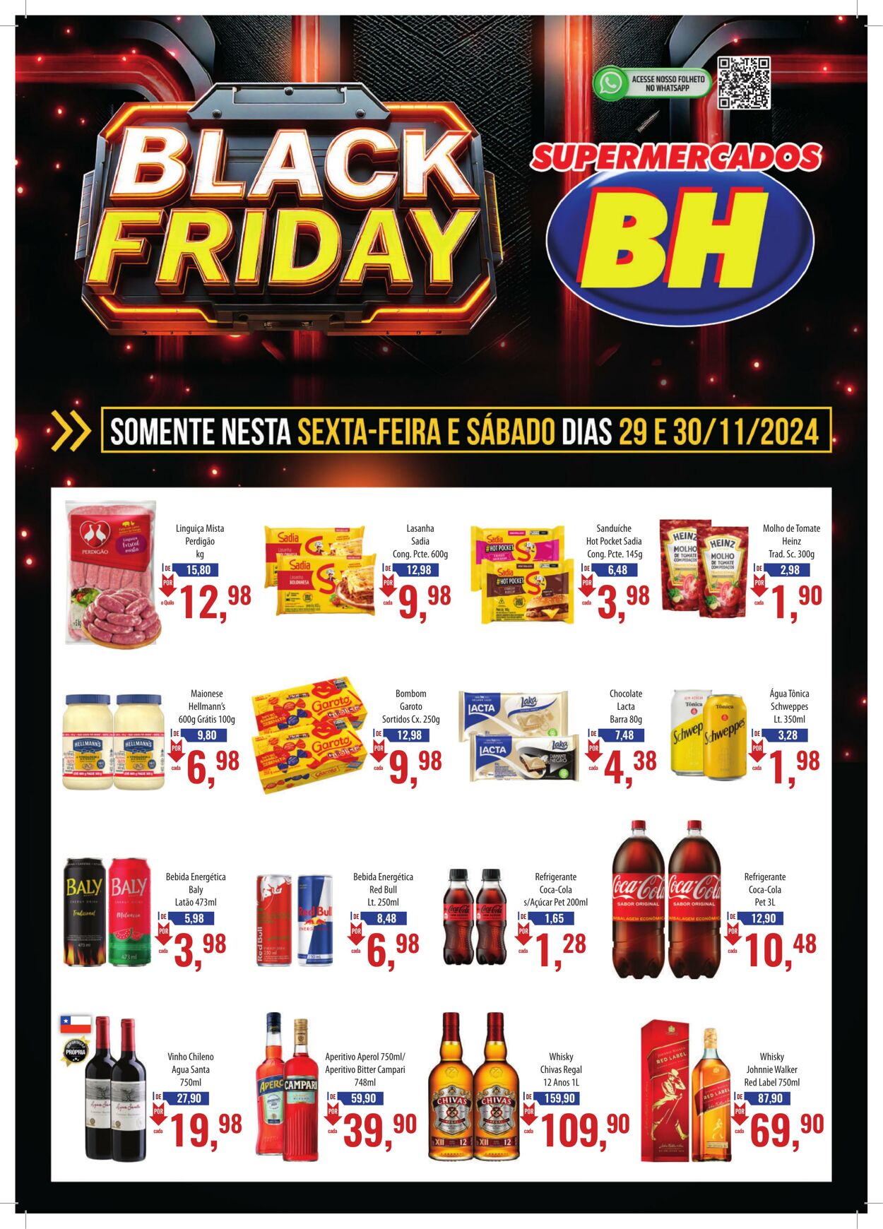 Folheto Supermercados BH 25.11.2024 - 27.11.2024