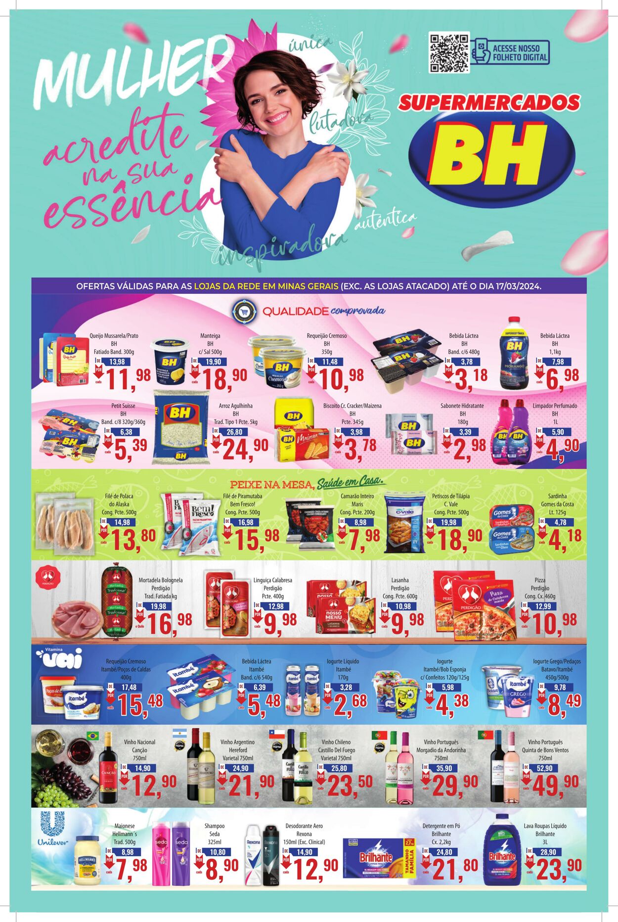 Folheto Supermercados BH 01.03.2024 - 17.03.2024