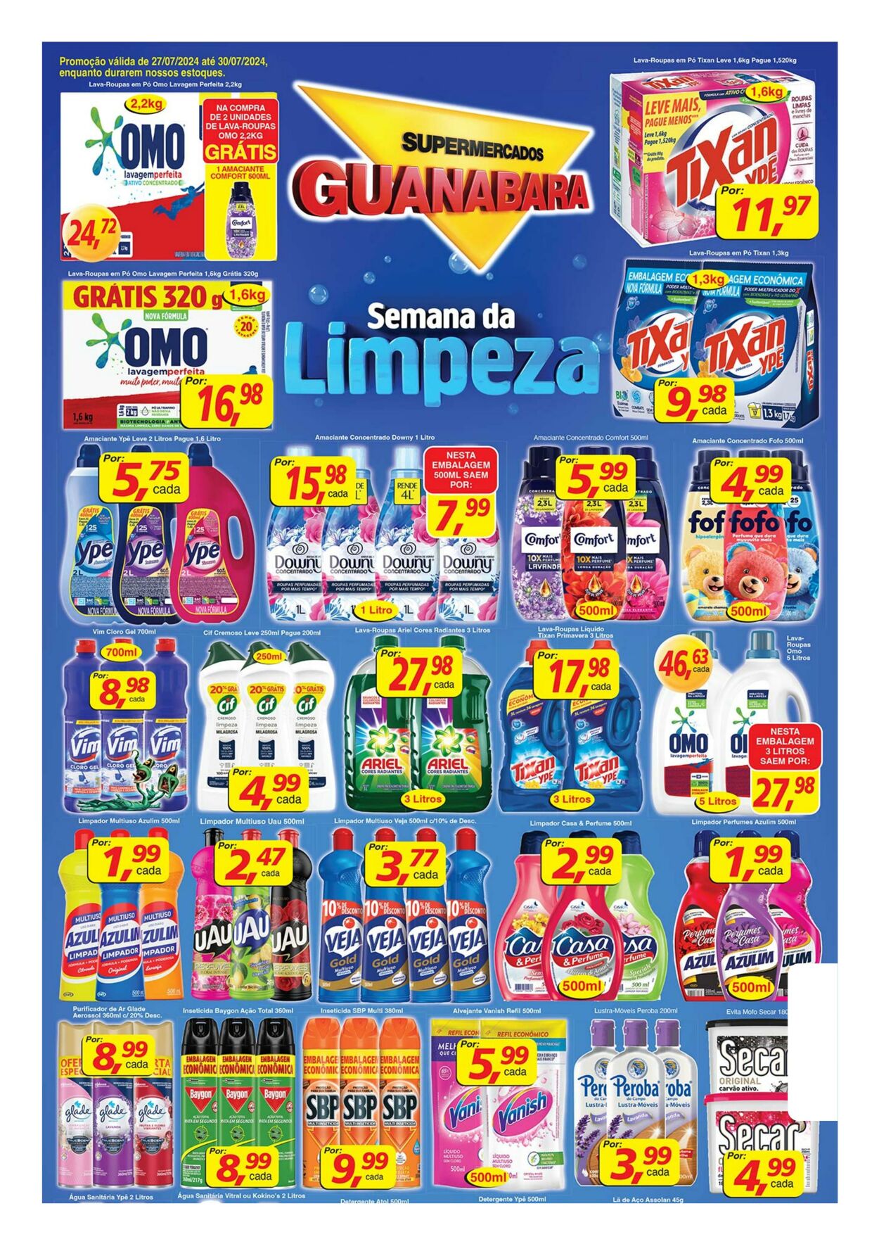 Folheto Supermercados Guanabara 29.07.2024 - 31.07.2024